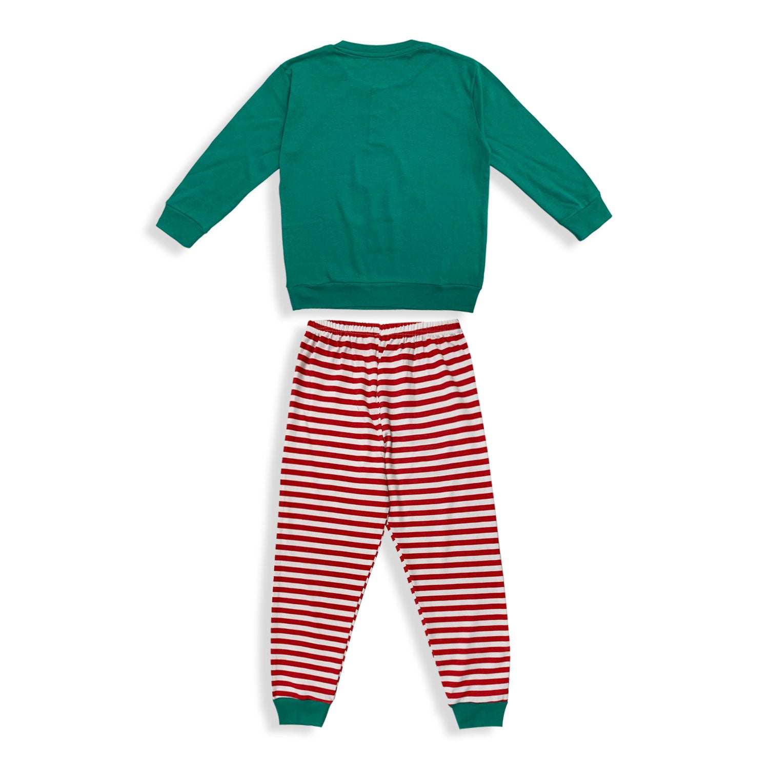 Pigiama natalizio bambina lungo bimba Elfo Natale caldo cotone Oronero 5778