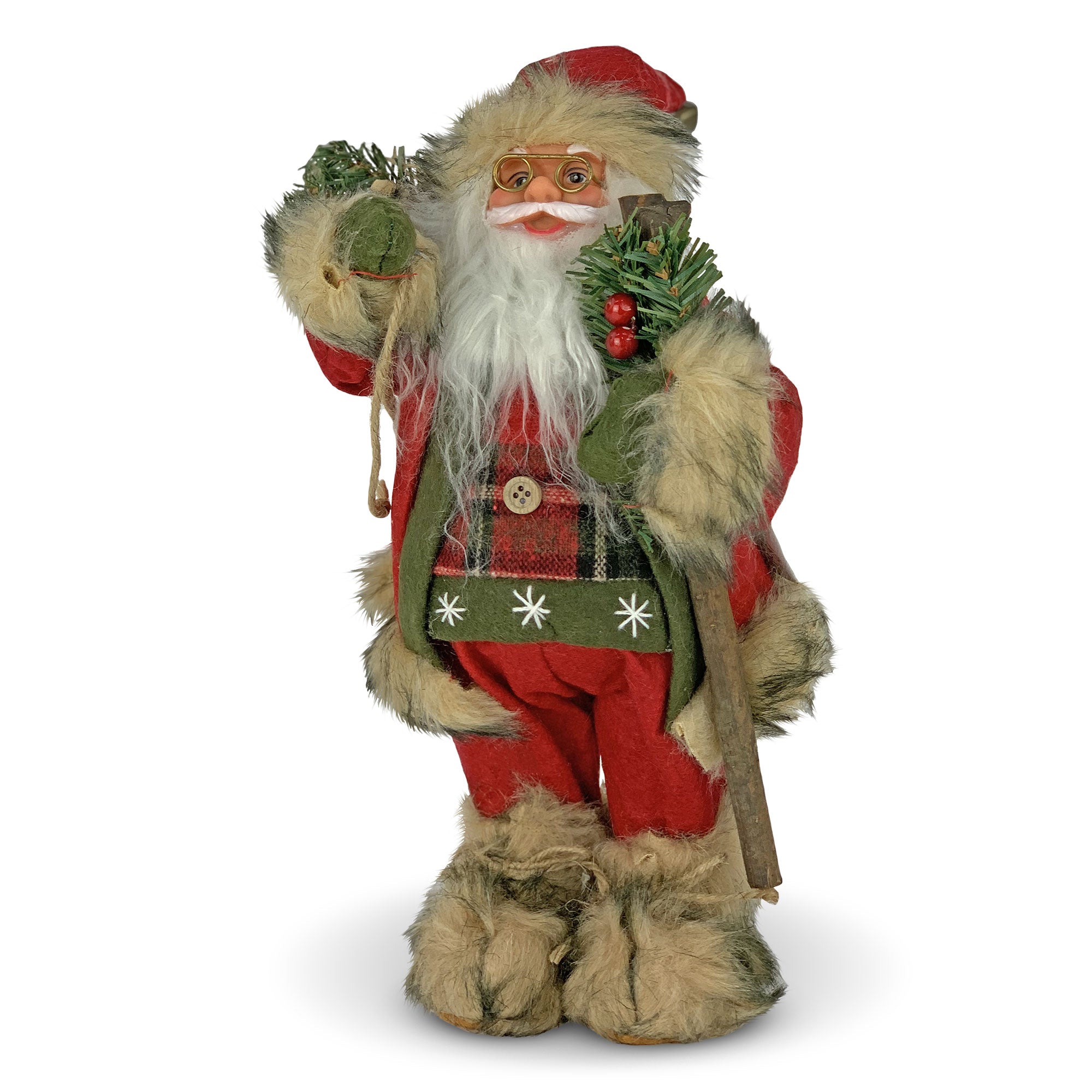 Decorazione natalizia Babbo Natale in piedi peluche Idea Regalo arredo 5857