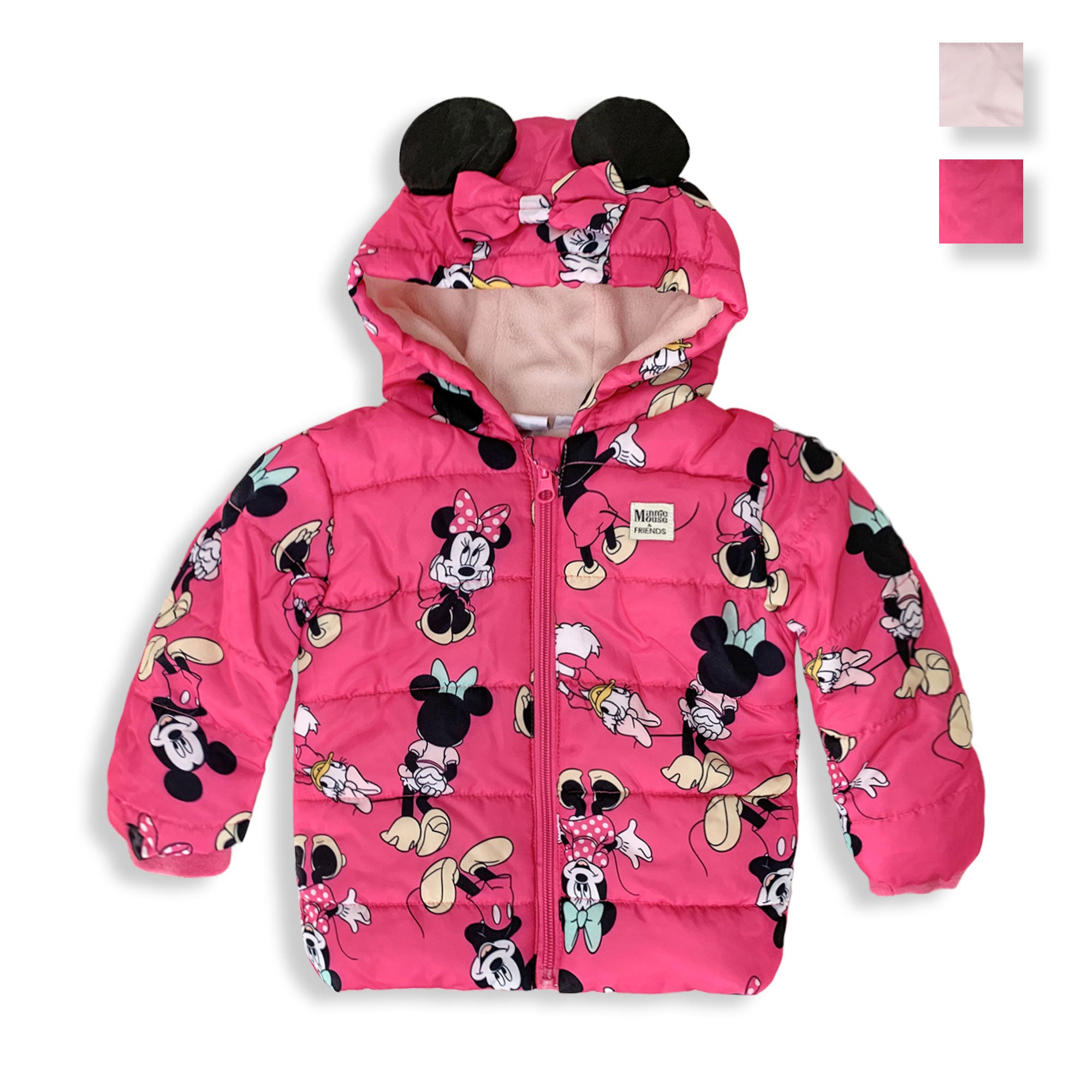 Giubbotto neonato invernale Disney Minnie Mouse Bimba con cappuccio 58