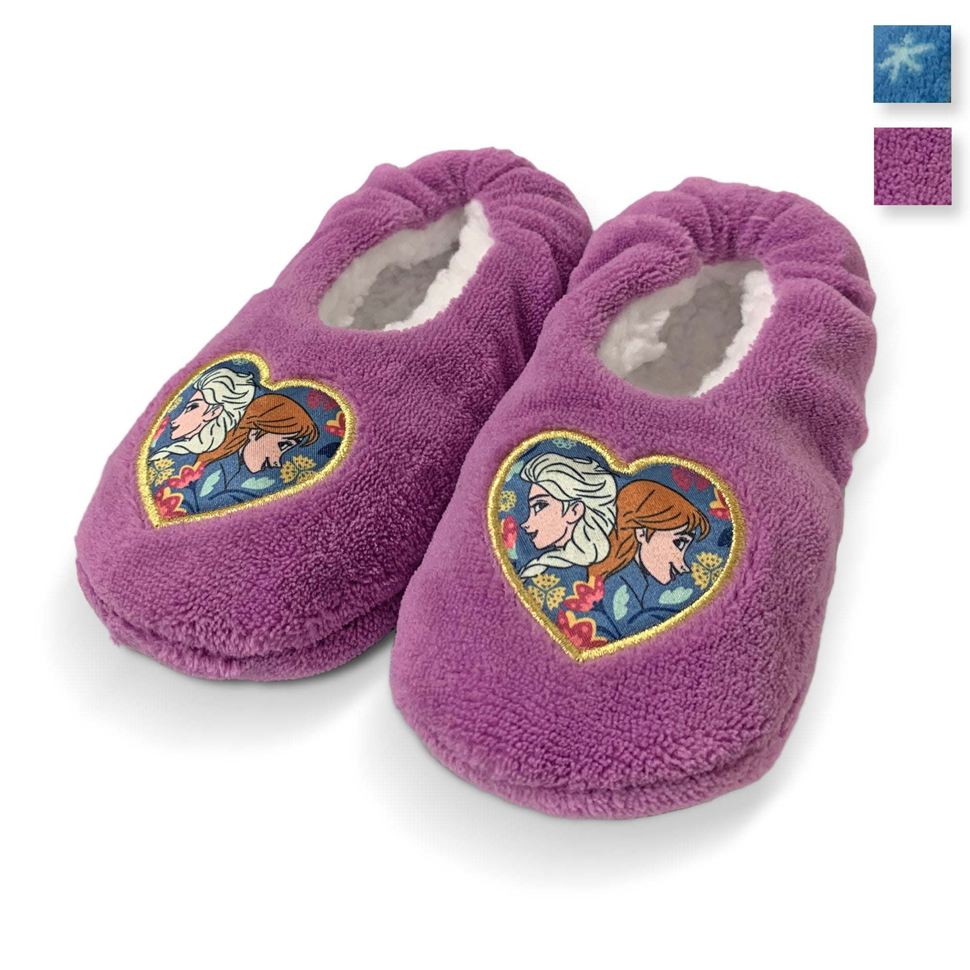 Disney Frozen non-slip plush closed winter slippers for girls 5899
