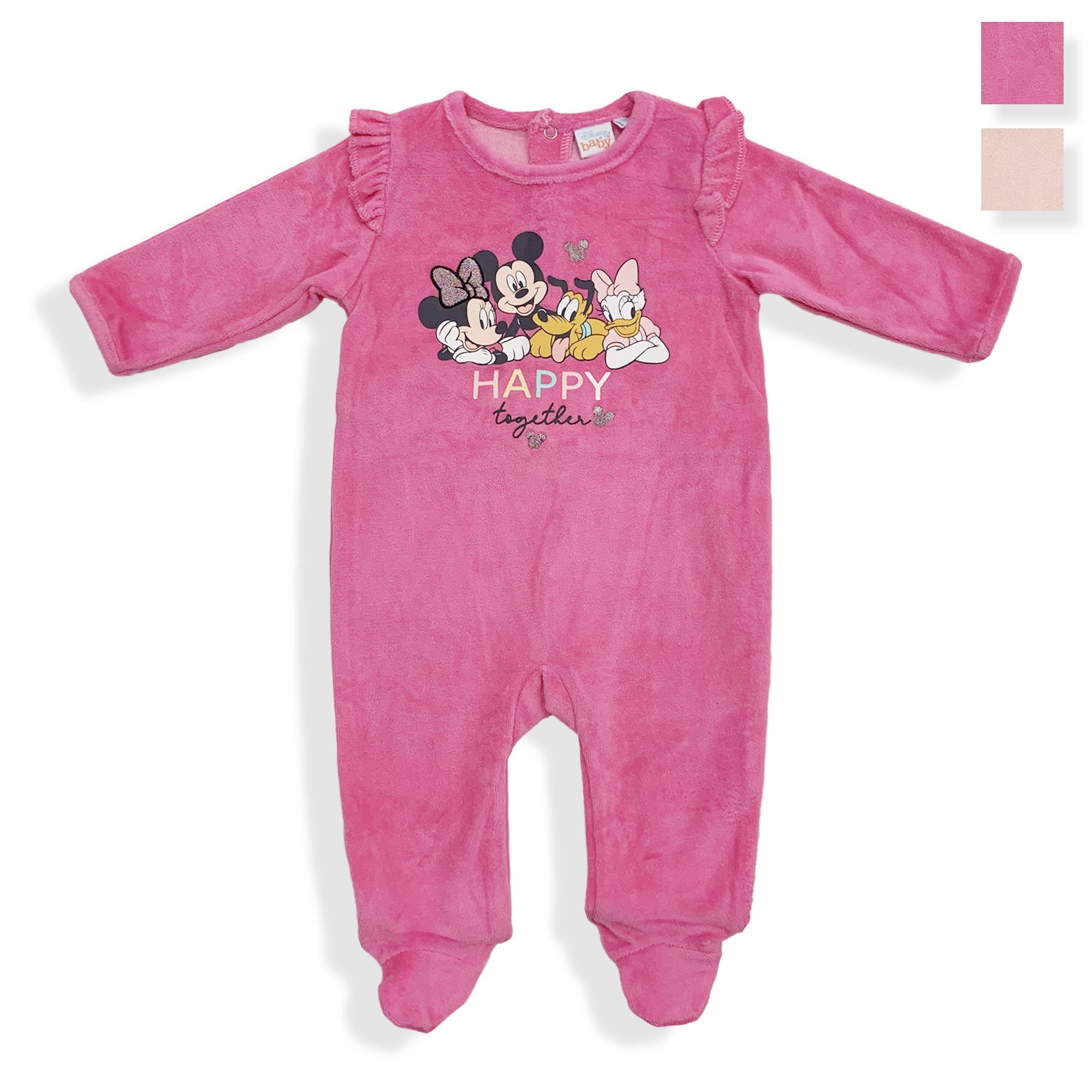 Bebè Pagliaccetto Neonato 0-2 Anni – Tutina In Flanella Morbida, Jumpsuit Unisex Con Bottoni, Pigiama Caldo, Giallo Taglia S