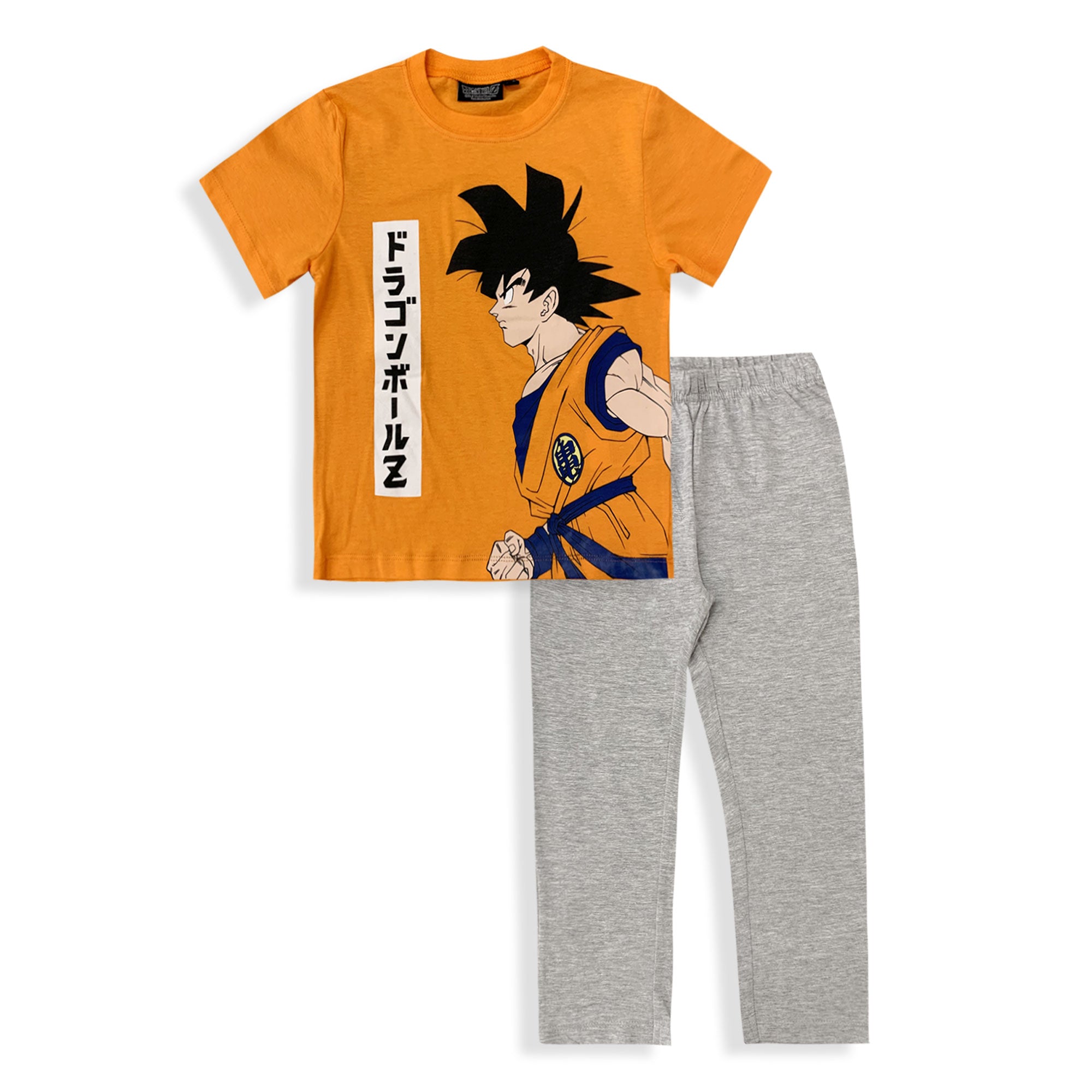 Pigiama bambino Dragon Ball Z Goku t-shirt e pantalone in cotone stampato 6030