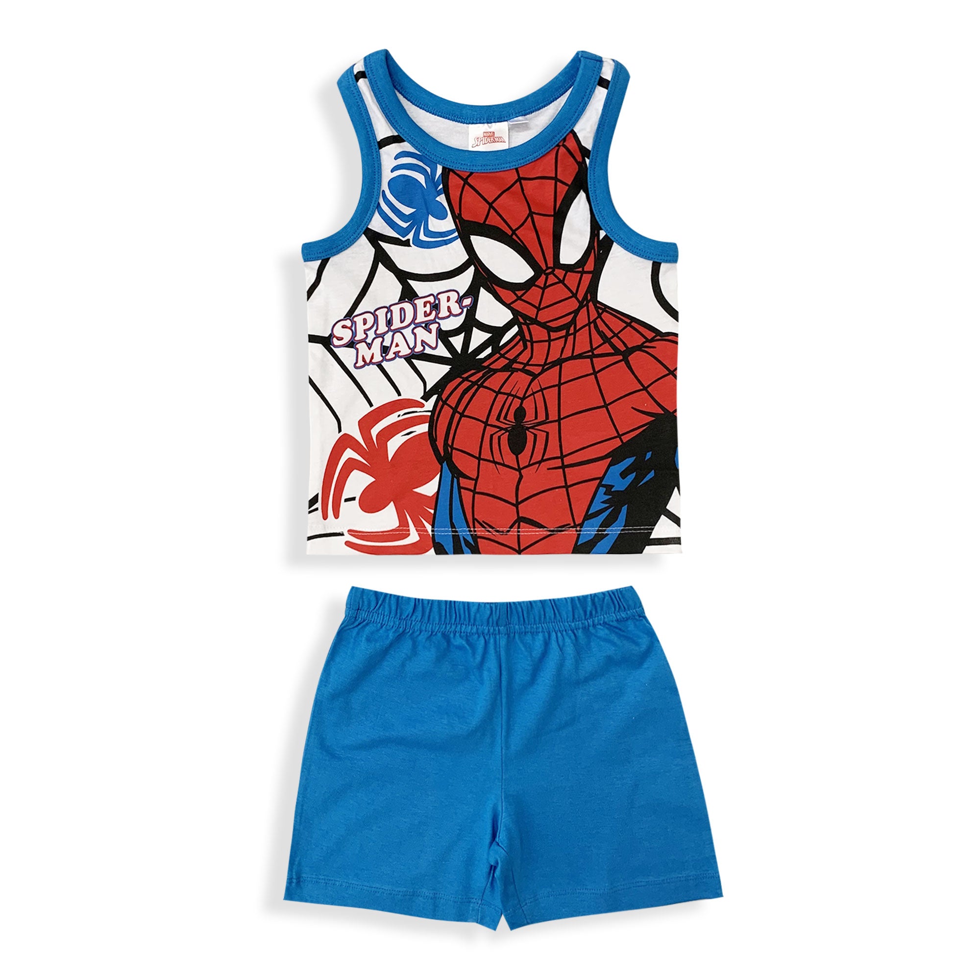 Pigiama bambino Marvel Spiderman canotta e pantaloncino in cotone stampato 6031