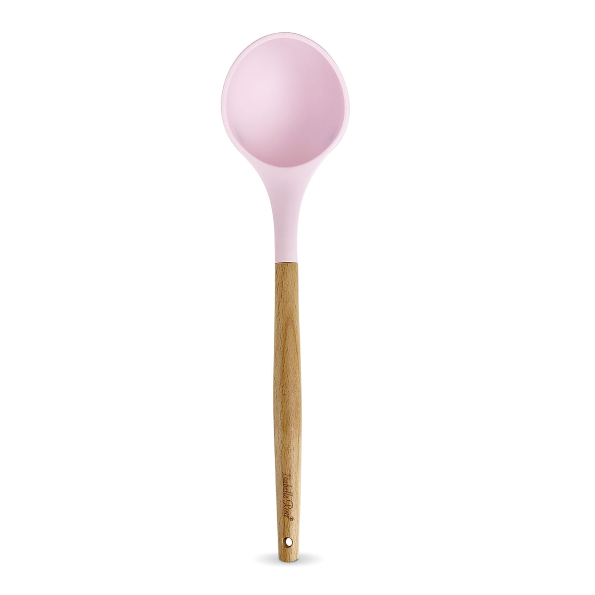 Mestolo da zuppa Isabelle Rose in silicone con manico in legno 6085