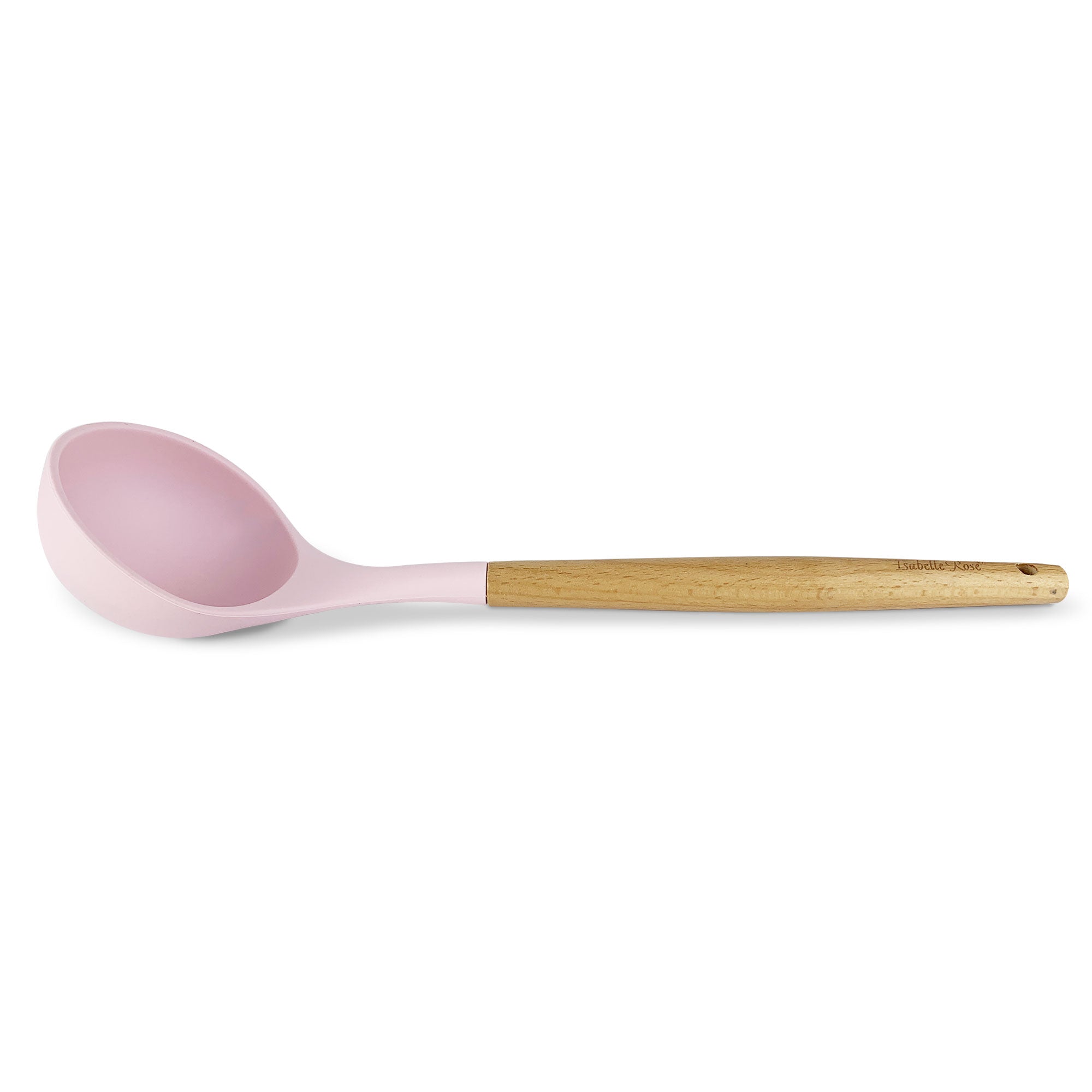 Mestolo da zuppa Isabelle Rose in silicone con manico in legno 6085