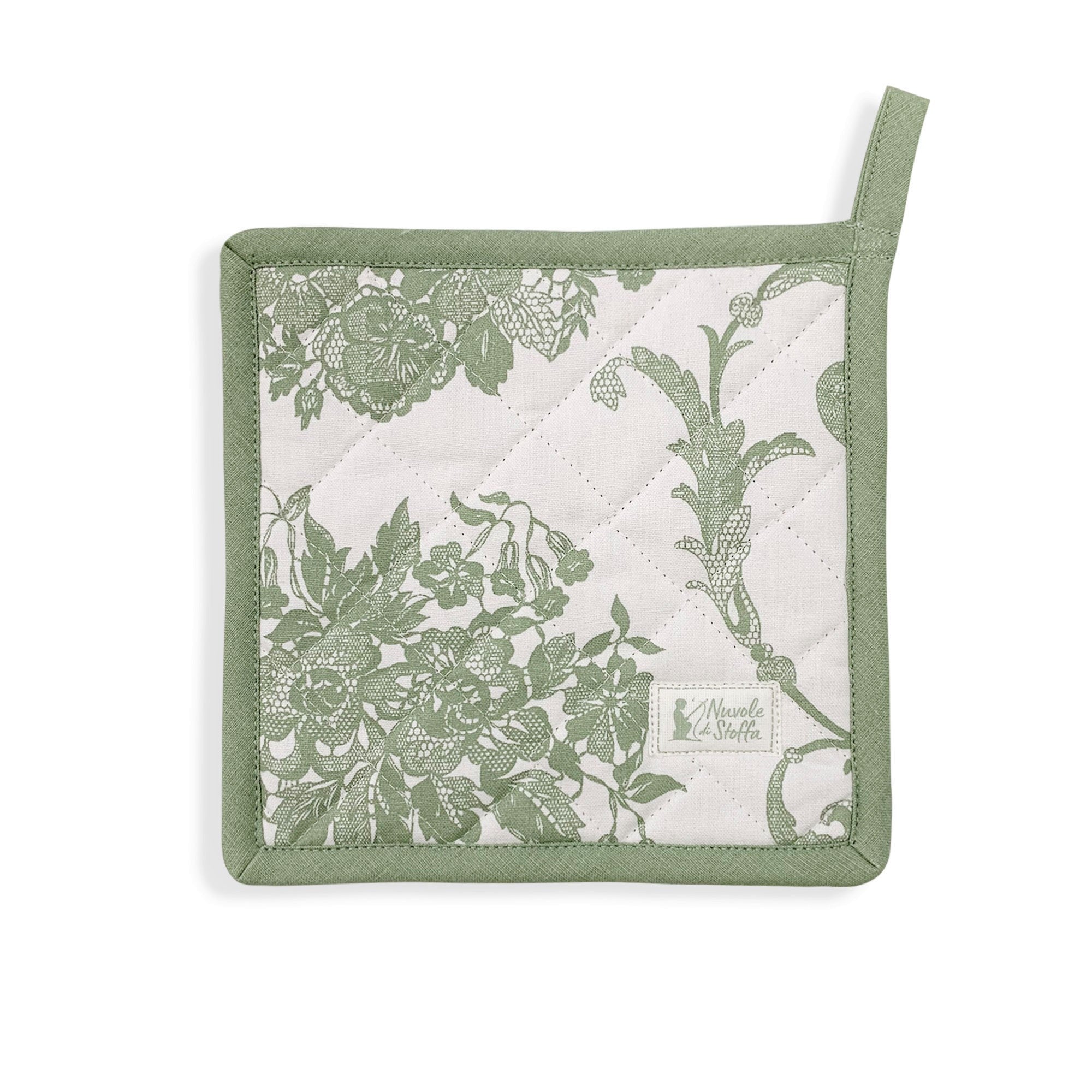 Presina da cucina Nuvole di Stoffa Chloe fiori Shabby Chic in cotone 20x20 6094