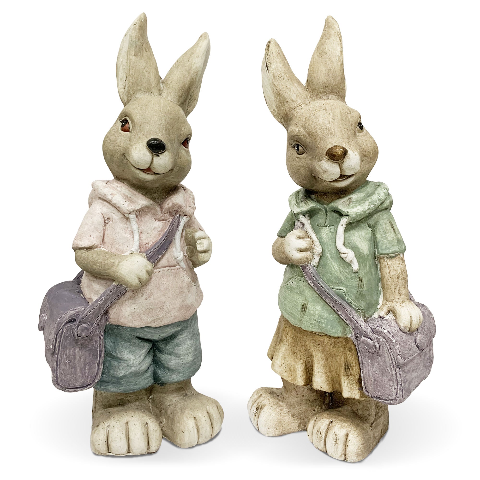 Coniglietto di Pasqua Decorazione pasquale in resina Nuvole di Stoffa 6117