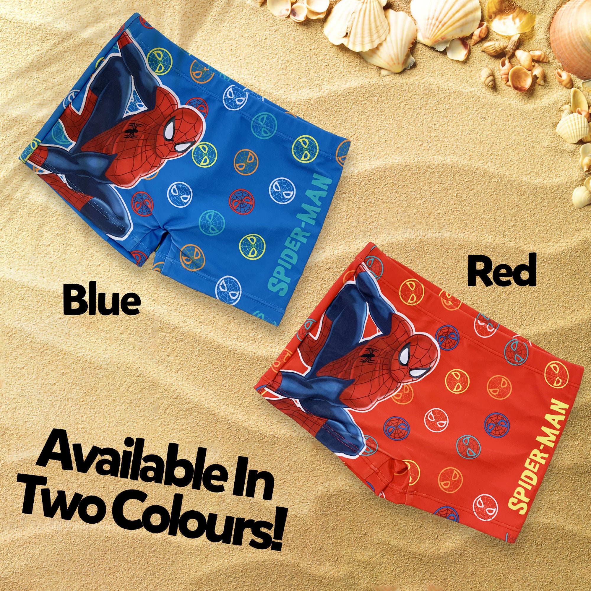 Costume da bagno per bambino Marvel Spiderman pantaloncino boxer mare bimbo 6140