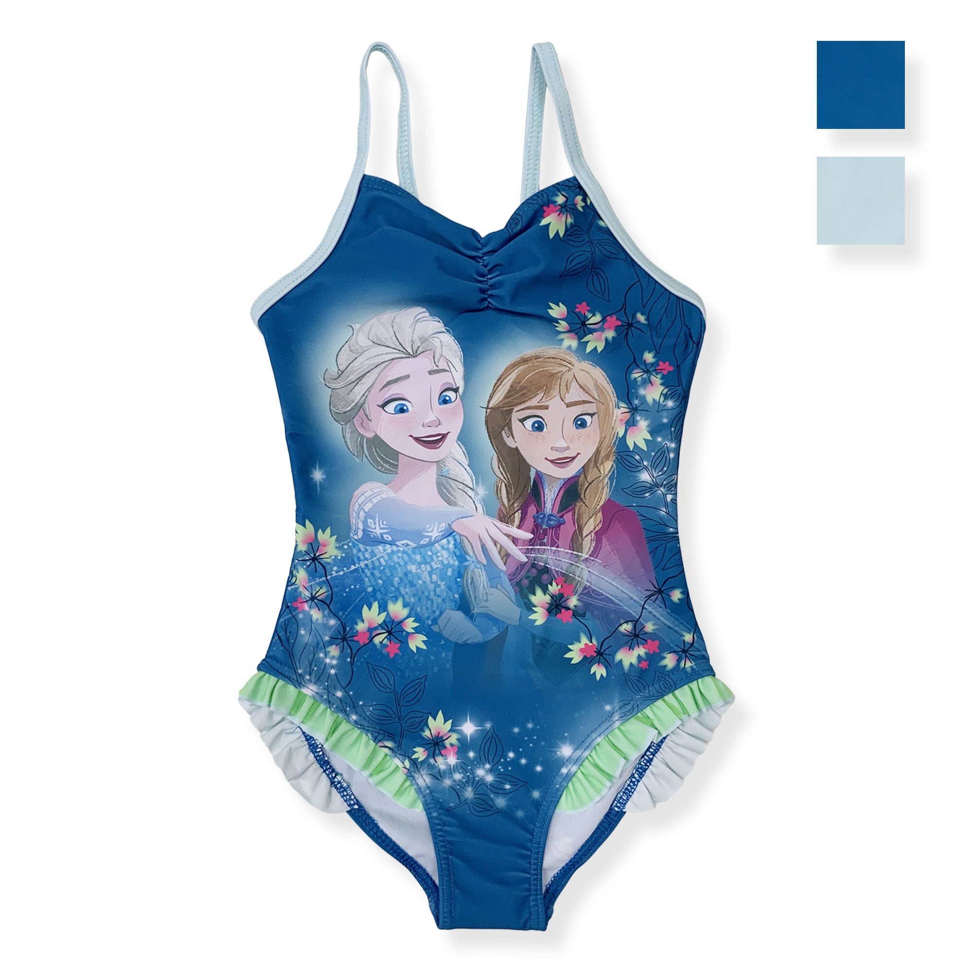 Costume da bagno bambina Disney Frozen Elsa e Anna un pezzo