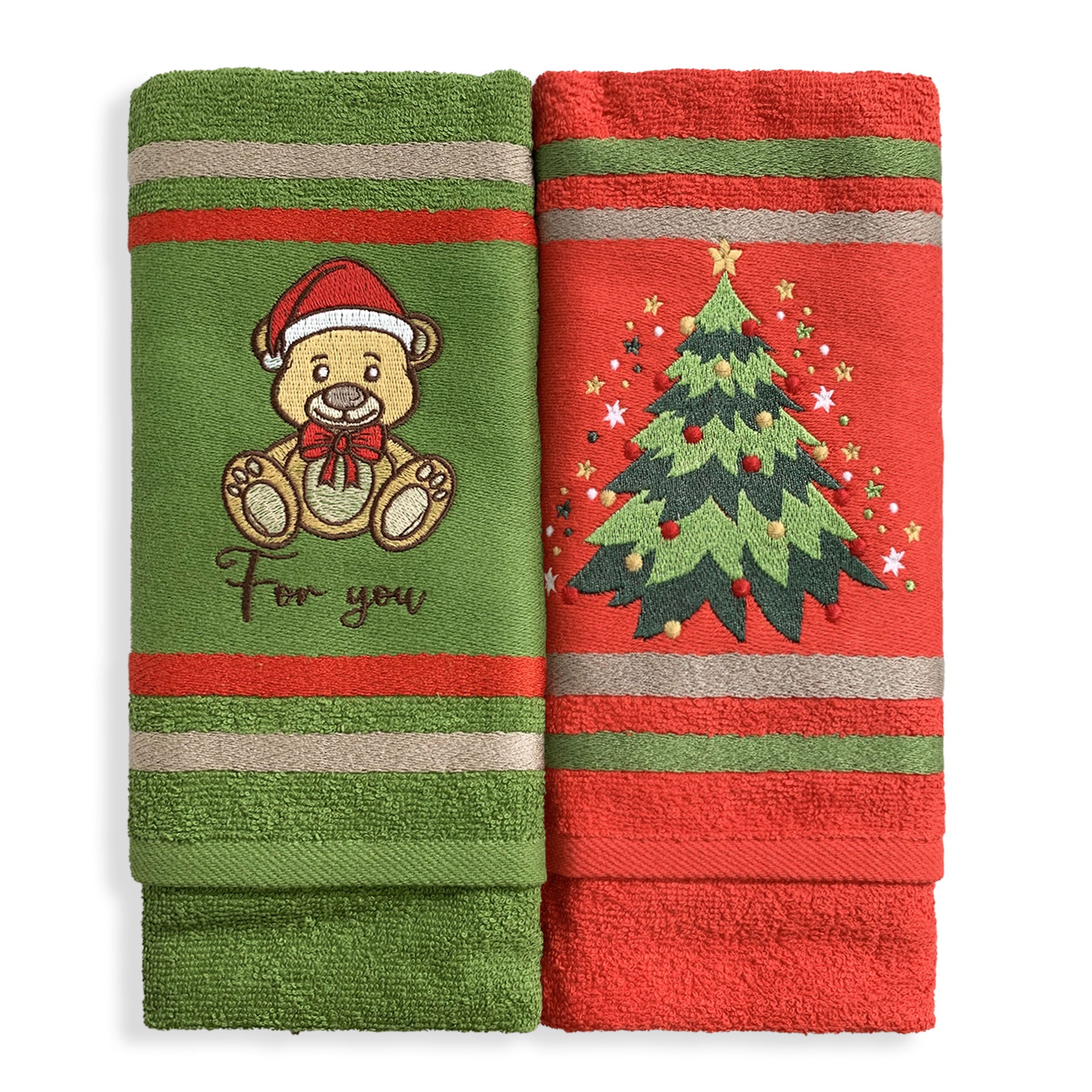 Weihnachts-Geschirrtücher aus Frottee von Master Cotton Makers