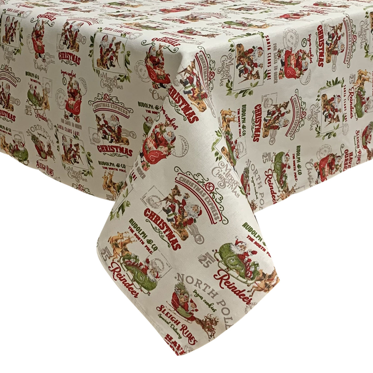 Tovaglia Natalizia panama stampata Preziosa Home 6 posti Natale Abete 6441