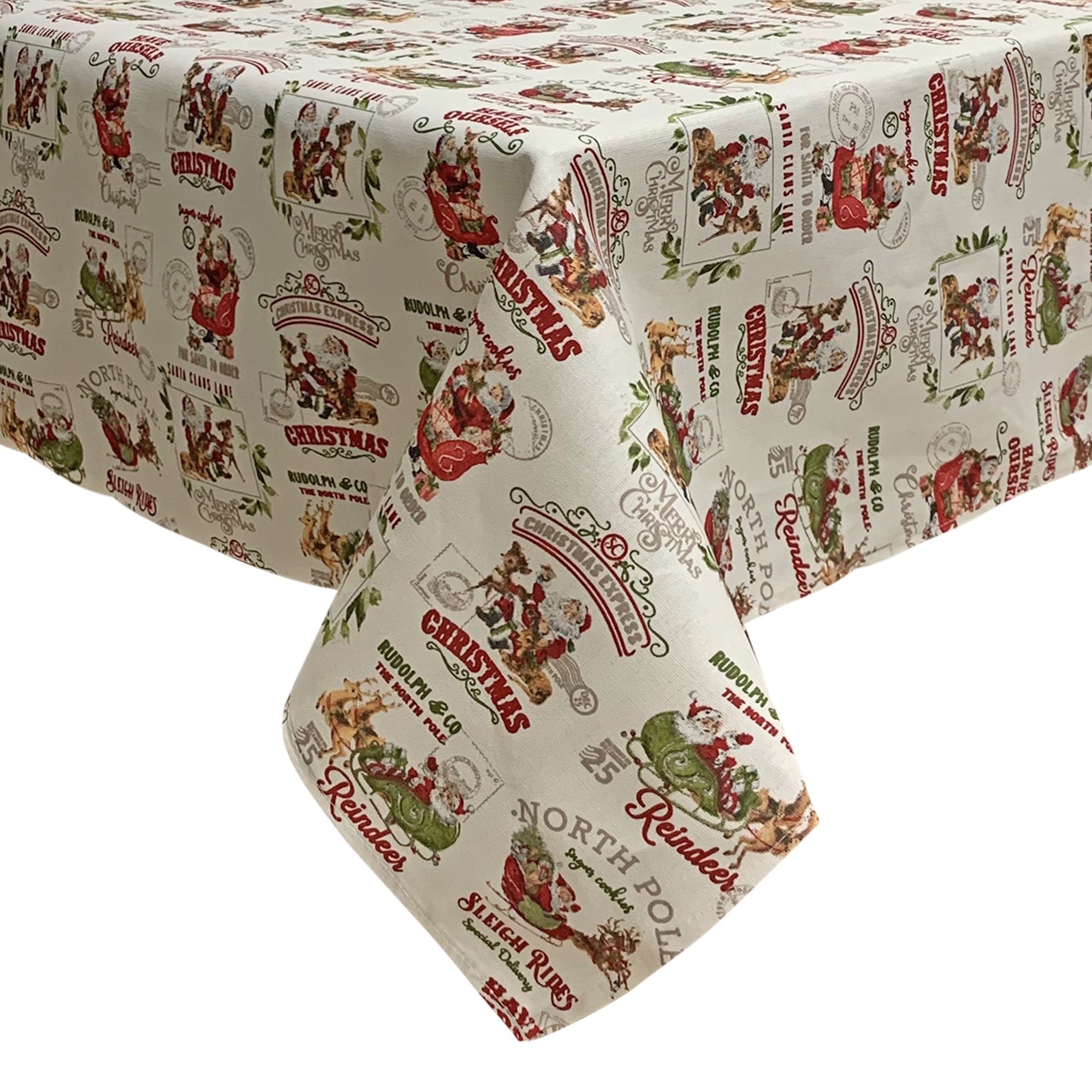 Tovaglia Natalizia panama stampata Preziosa Home 12 posti Natale Abete 6448