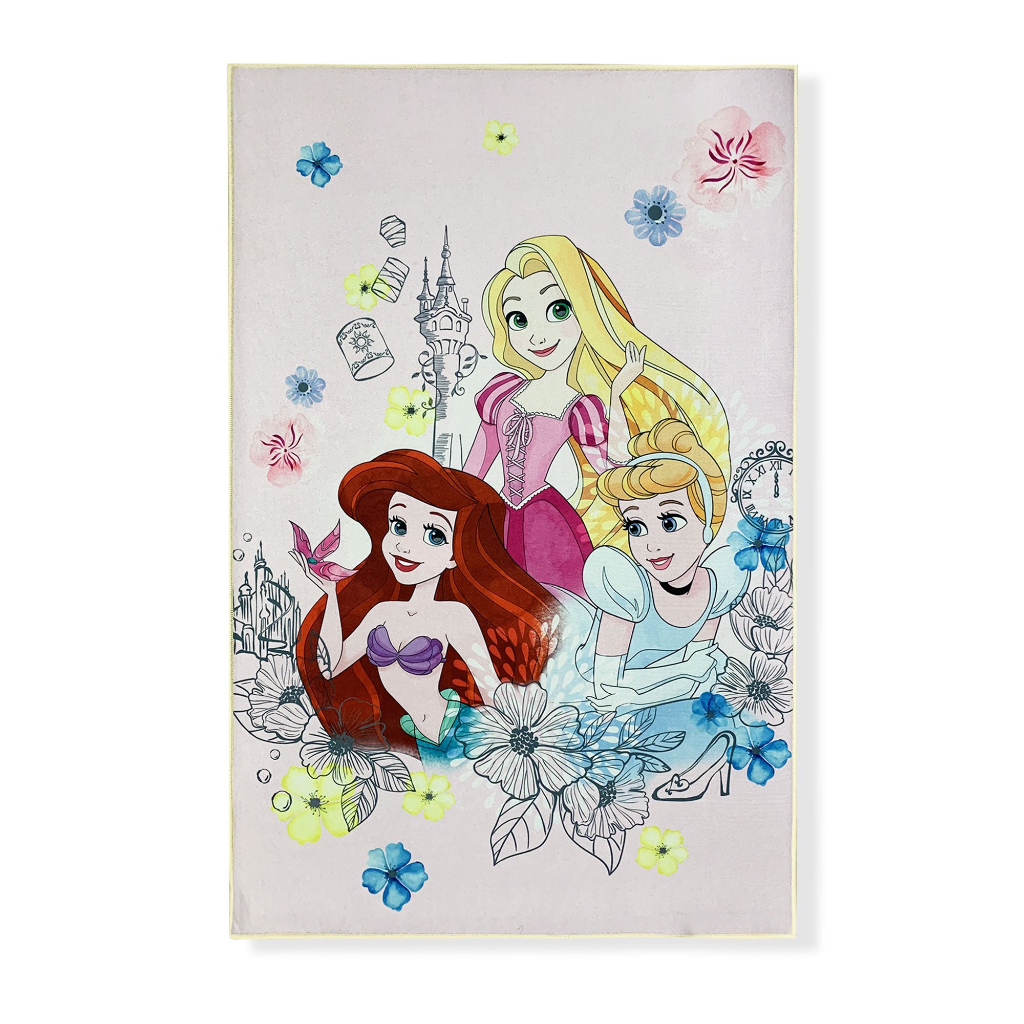 Tappeto antiscivolo Disney Princess la Sirenetta, Cenerentola 80x120cm 6507
