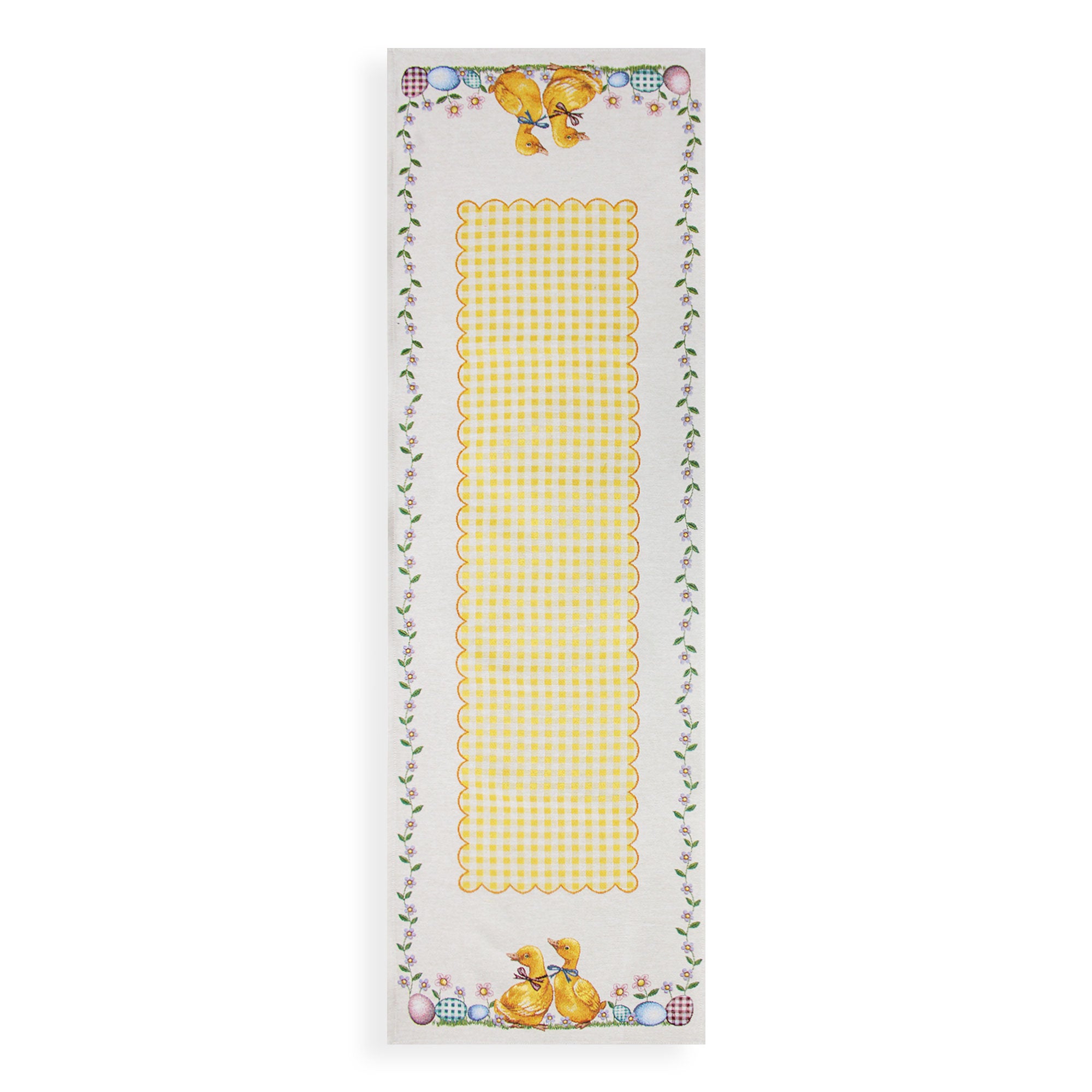 Runner Pasquale 47x140cm in gobelin Centrotavola Pulcino Maestri Cotonieri 6575