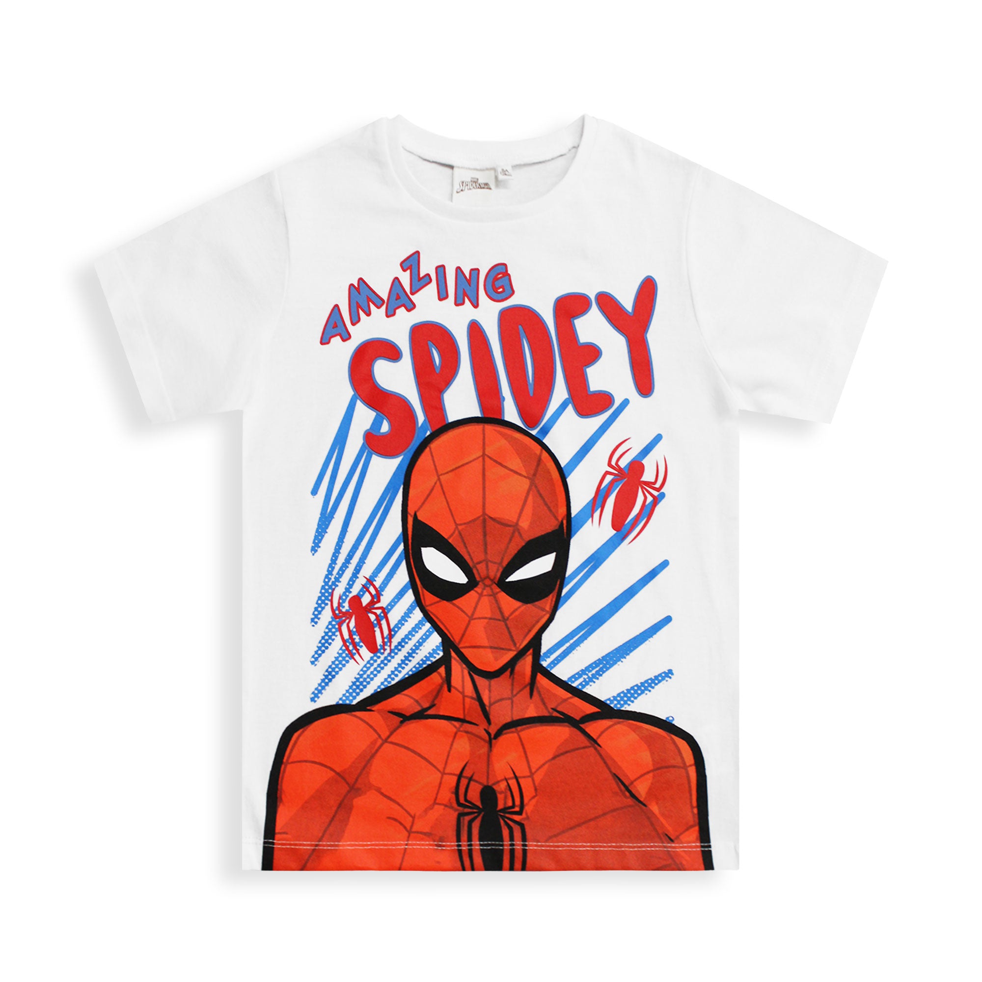 T-shirt Marvel Spiderman maglia bambino mezze maniche in cotone Spider Man 6593