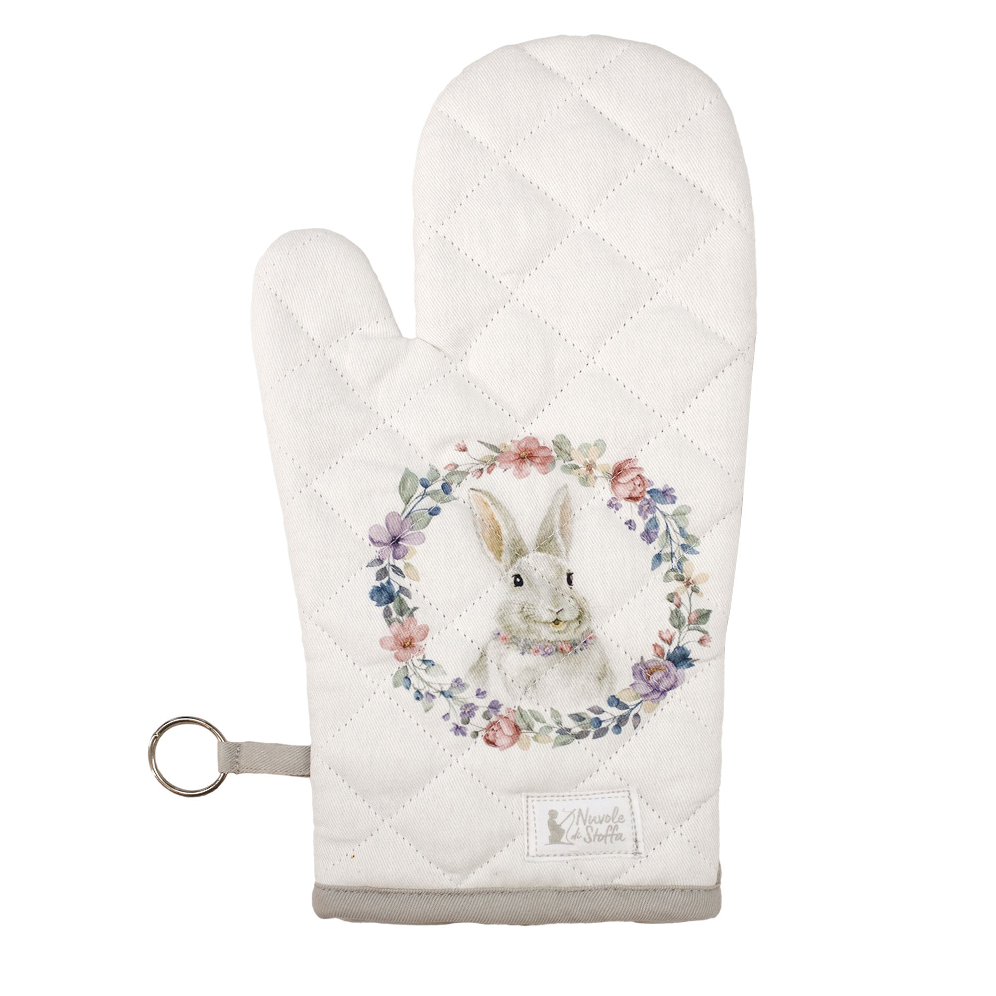 Guanto da forno Pasquale Nuvole di Stoffa Bunny Shabby Chic decoro pasqua 6690