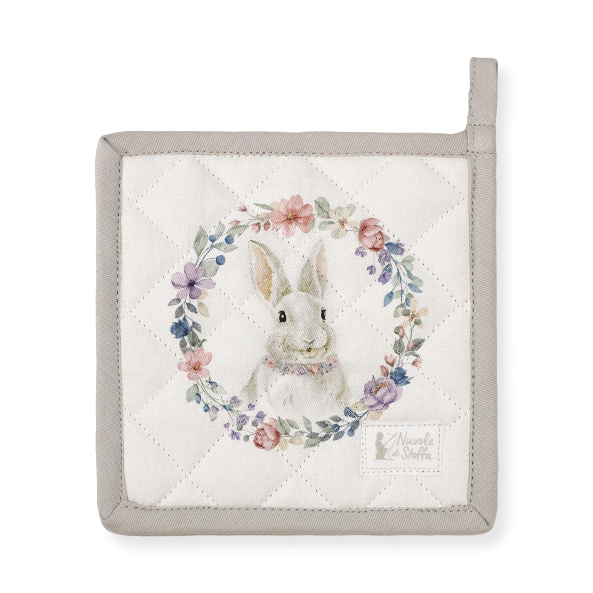 Presina da forno Pasquale Nuvole di Stoffa Bunny Shabby Chic decoro pasqua 6692