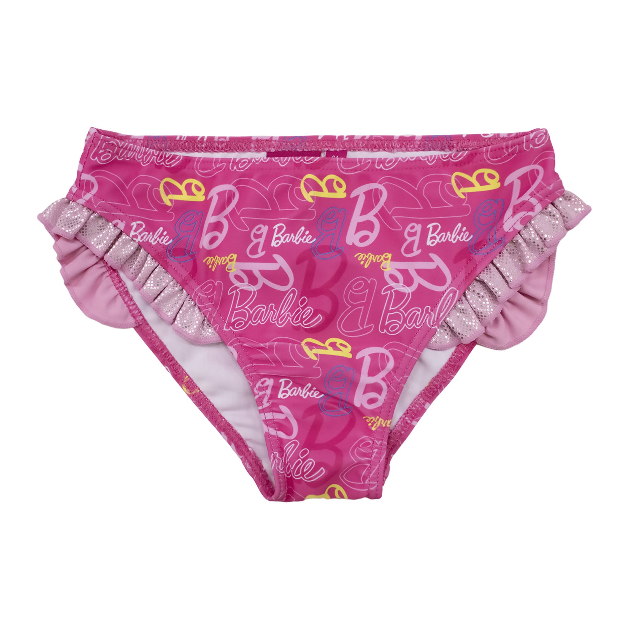 Costume da bagno Mattel Barbie slip mare bambina con volant 6774
