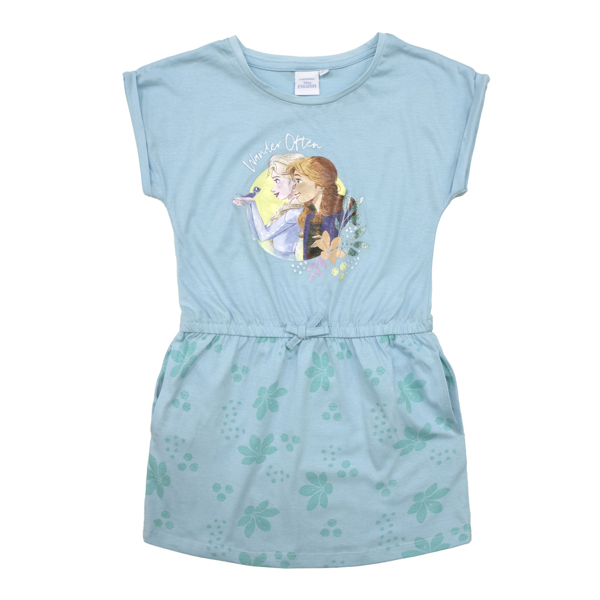 Abito bambina Disney Frozen vestitino Anna e Elsa in cotone 6790