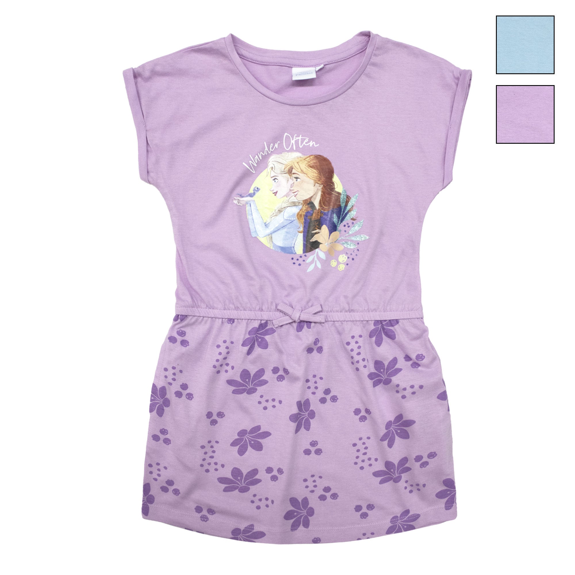 Abito bambina Disney Frozen vestitino Anna e Elsa in cotone 6790