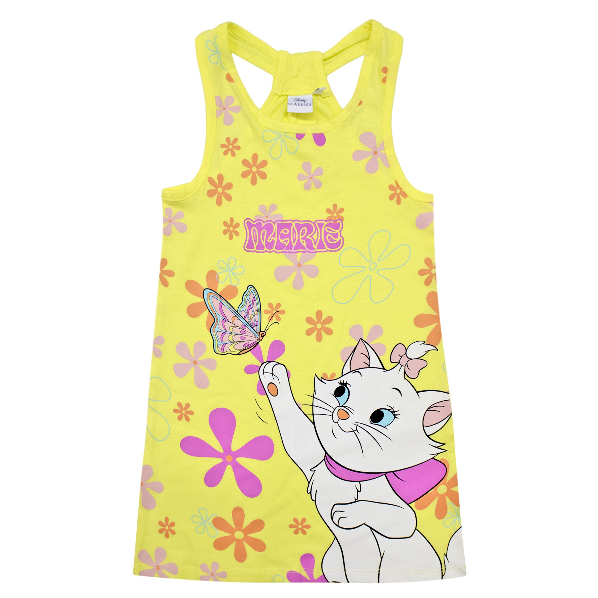 Abito bambina Disney Aristogatti Marie Vestito in cotone senza maniche 6792
