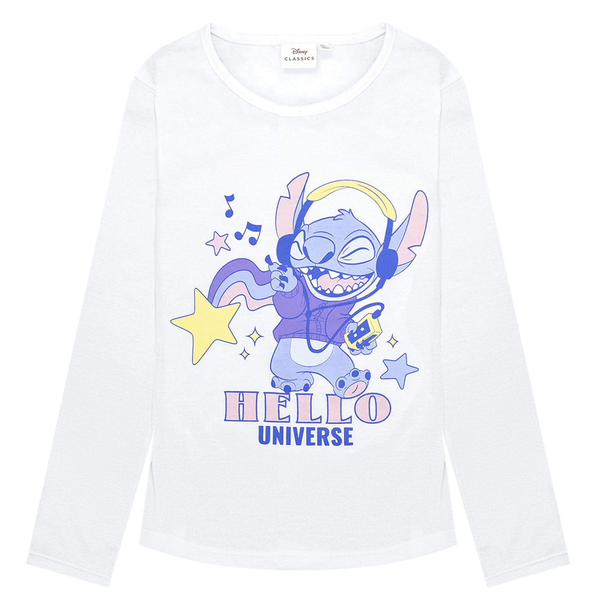 Maglietta Disney Lilo e Stitch per bambina maglia maniche lunghe in cotone 6887