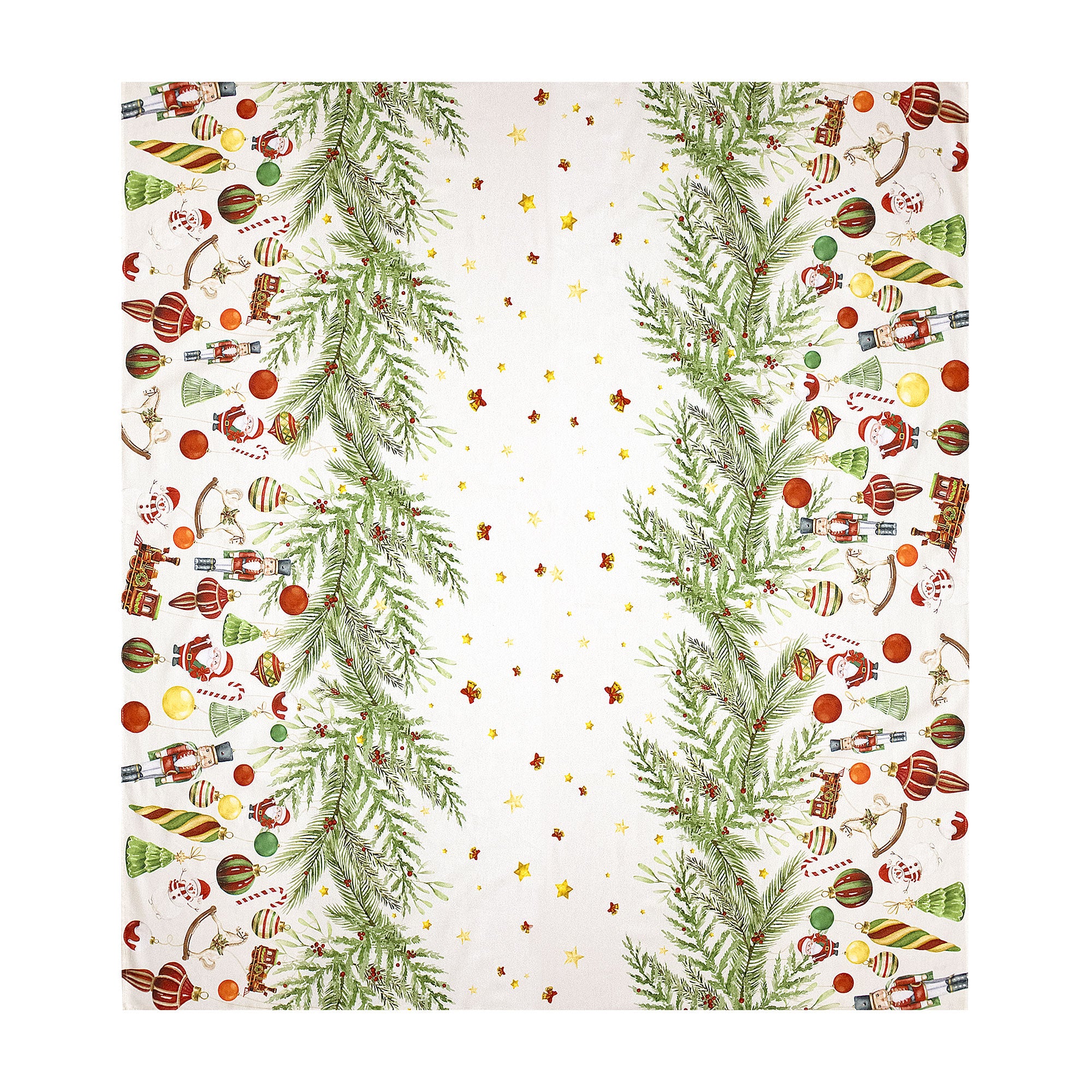 Tovaglia Natalizia 6 posti copritavolo cotone stampato Decori di Natale 6896