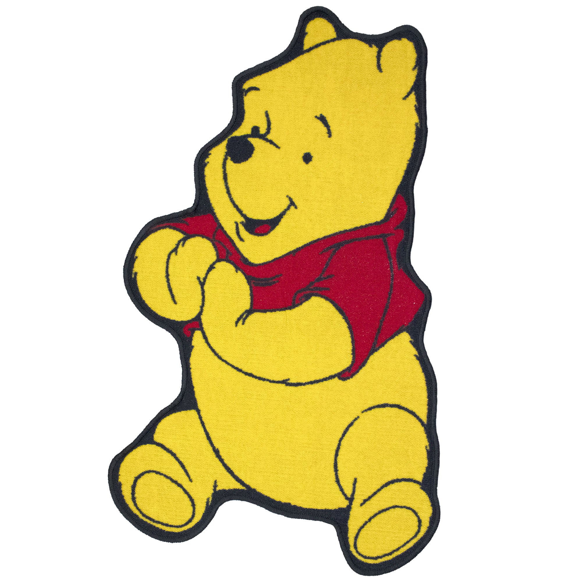 Tappeto Disney Winnie The Pooh sagomato antiscivolo per bambini 65x110cm 6913