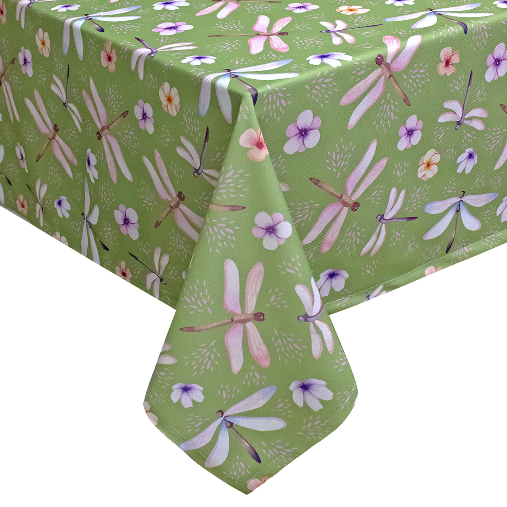 Tovaglia antimacchia copritavolo impermeabile x18 stampa Libellula 140x360 6921