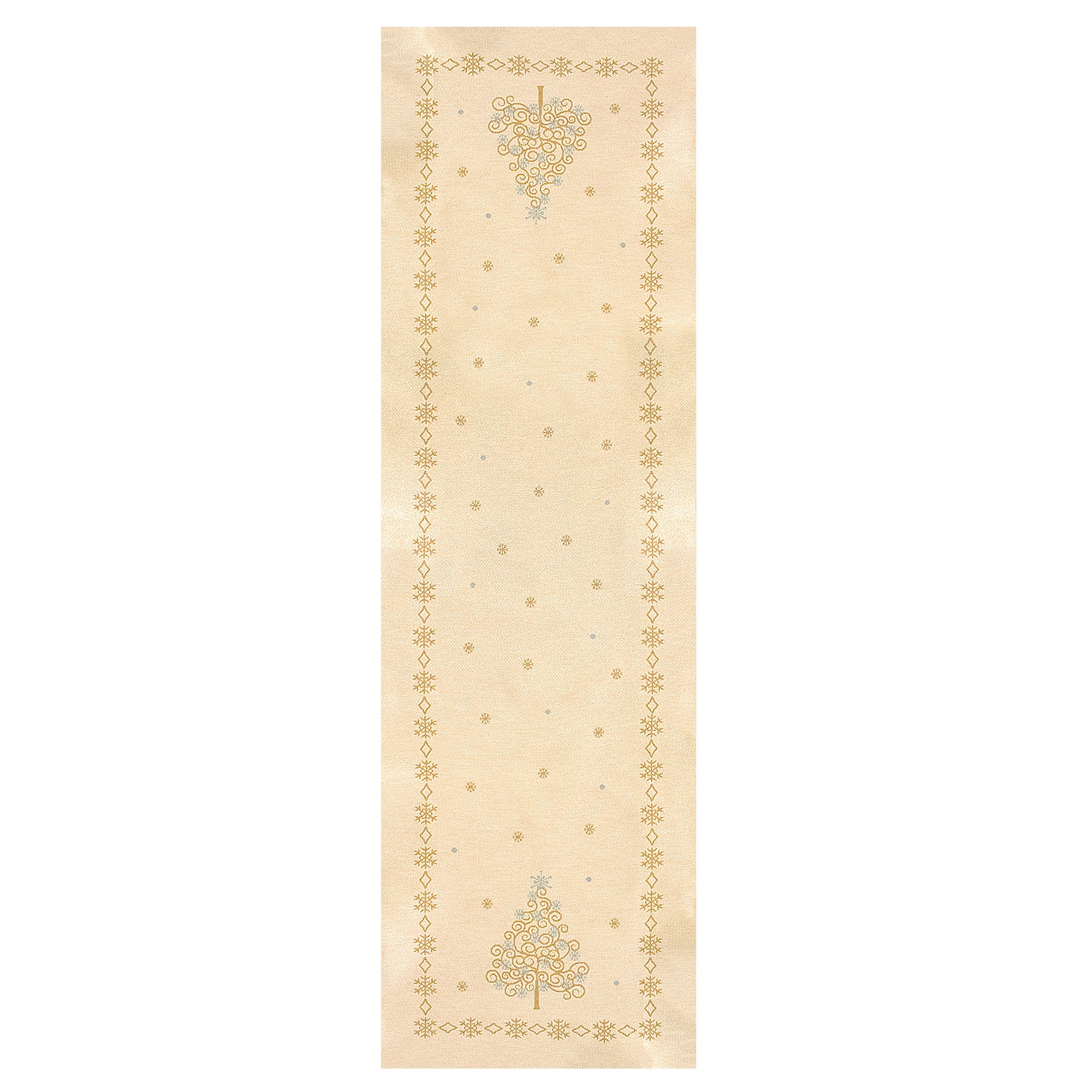 Runner gobelin natalizio da tavolo decorazioni Centrotavola Natale Glitter 6977