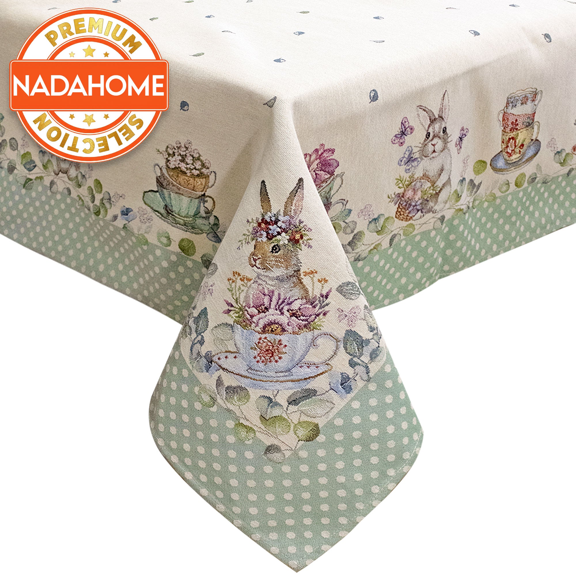 Copritavolo Pasquale in gobelin tovaglia Pasqua primaverile varie misure 7028