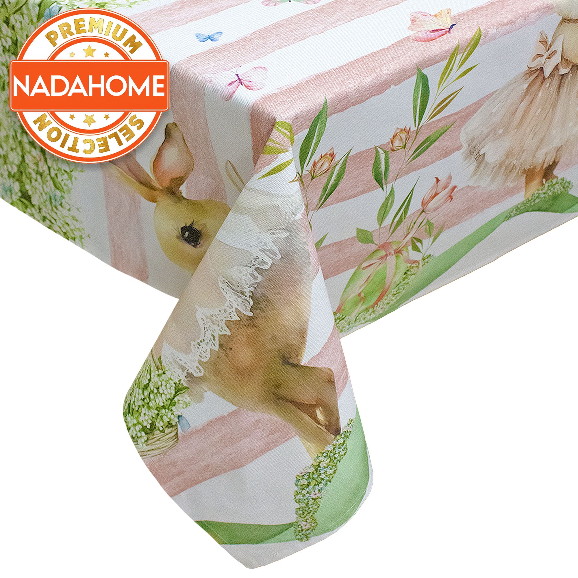 Copritavolo Pasquale in cotone tovaglia Pasqua primaverile varie misure 7030