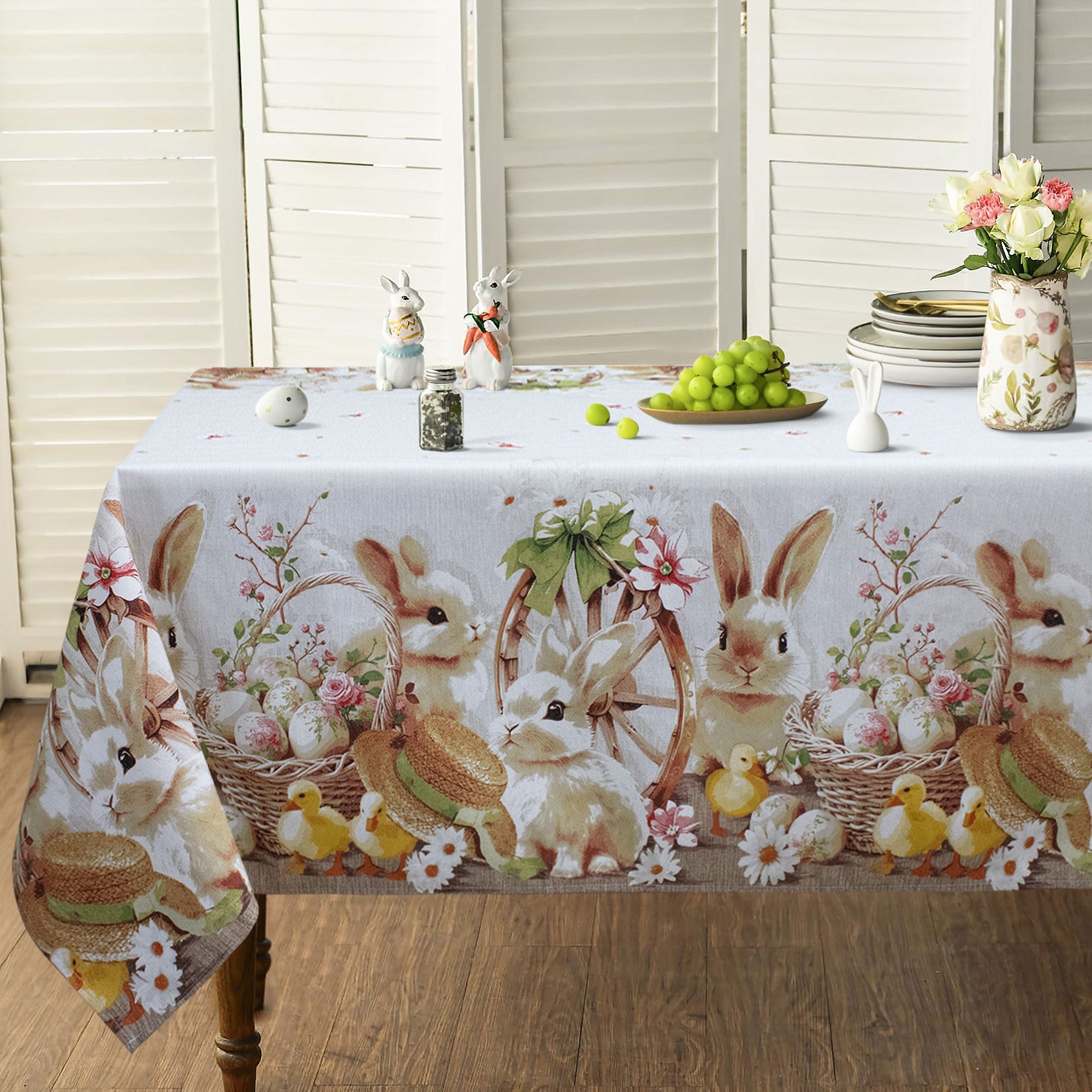 Copritavolo Pasquale tovaglia Pasqua copritavola in cotone varie misure 7056