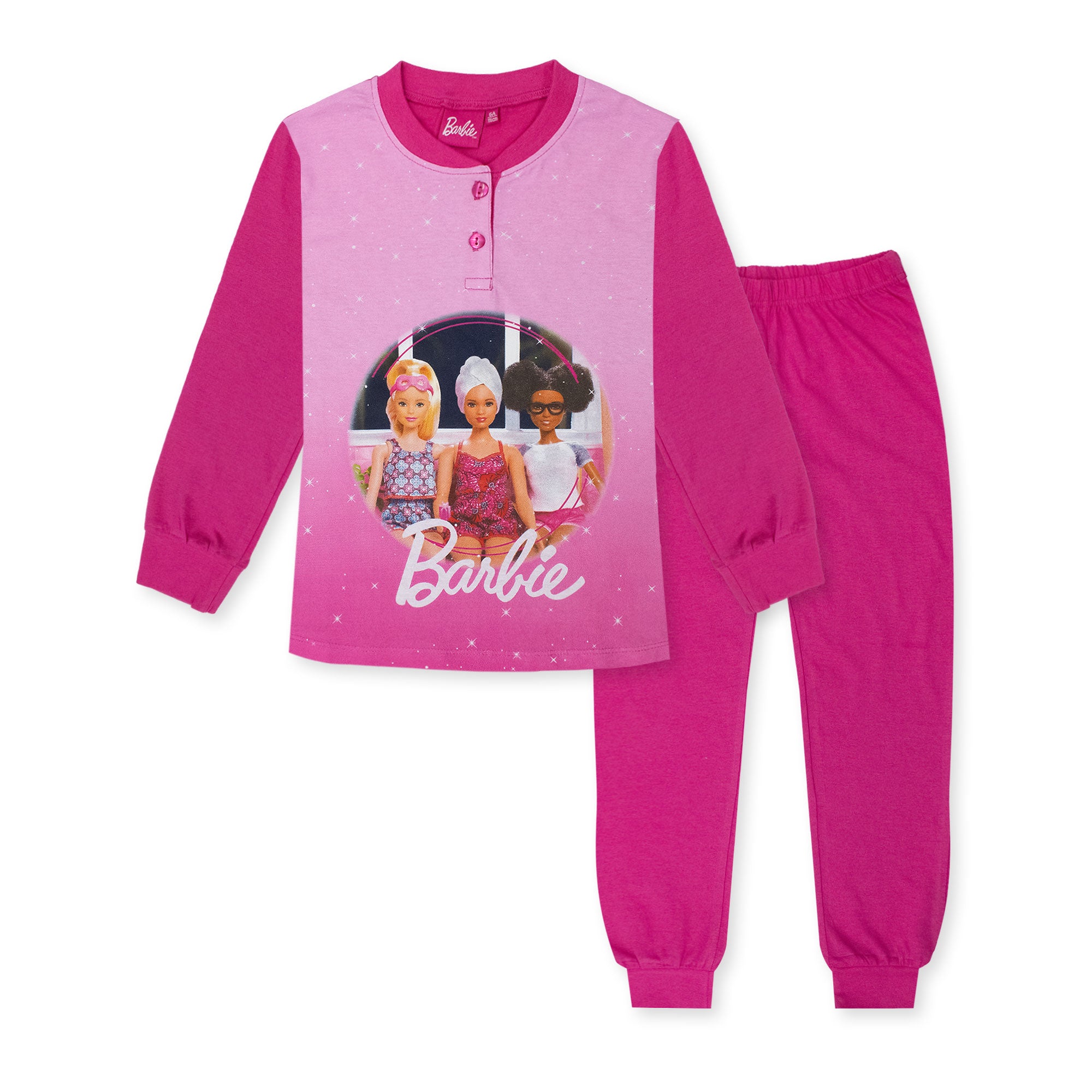 Pigiama per Bambina Barbie in Cotone Leggero a maniche lunghe 7076
