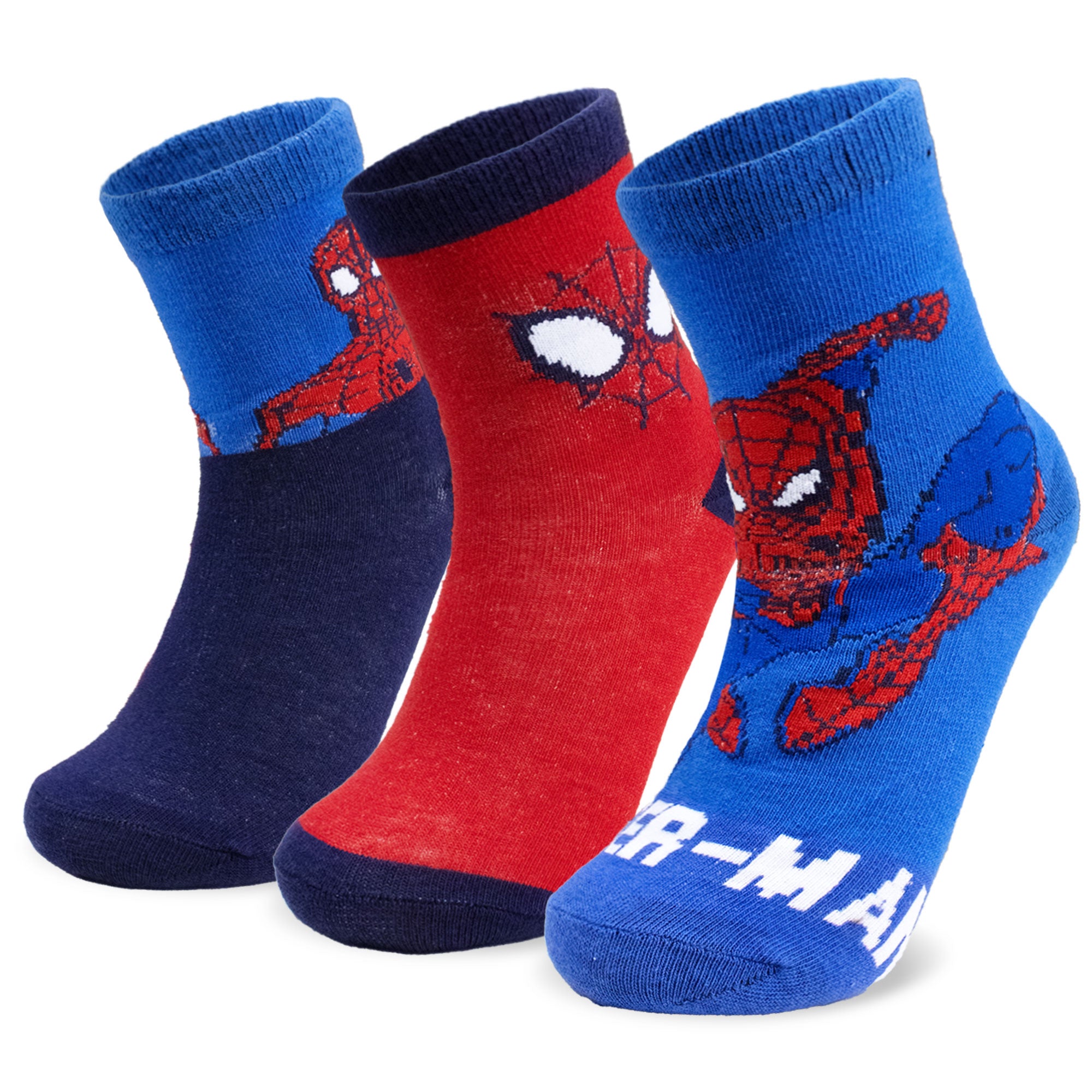 Calzini per bambino Marvel Spiderman set 3 paia di calze in cotone bimbo 7113