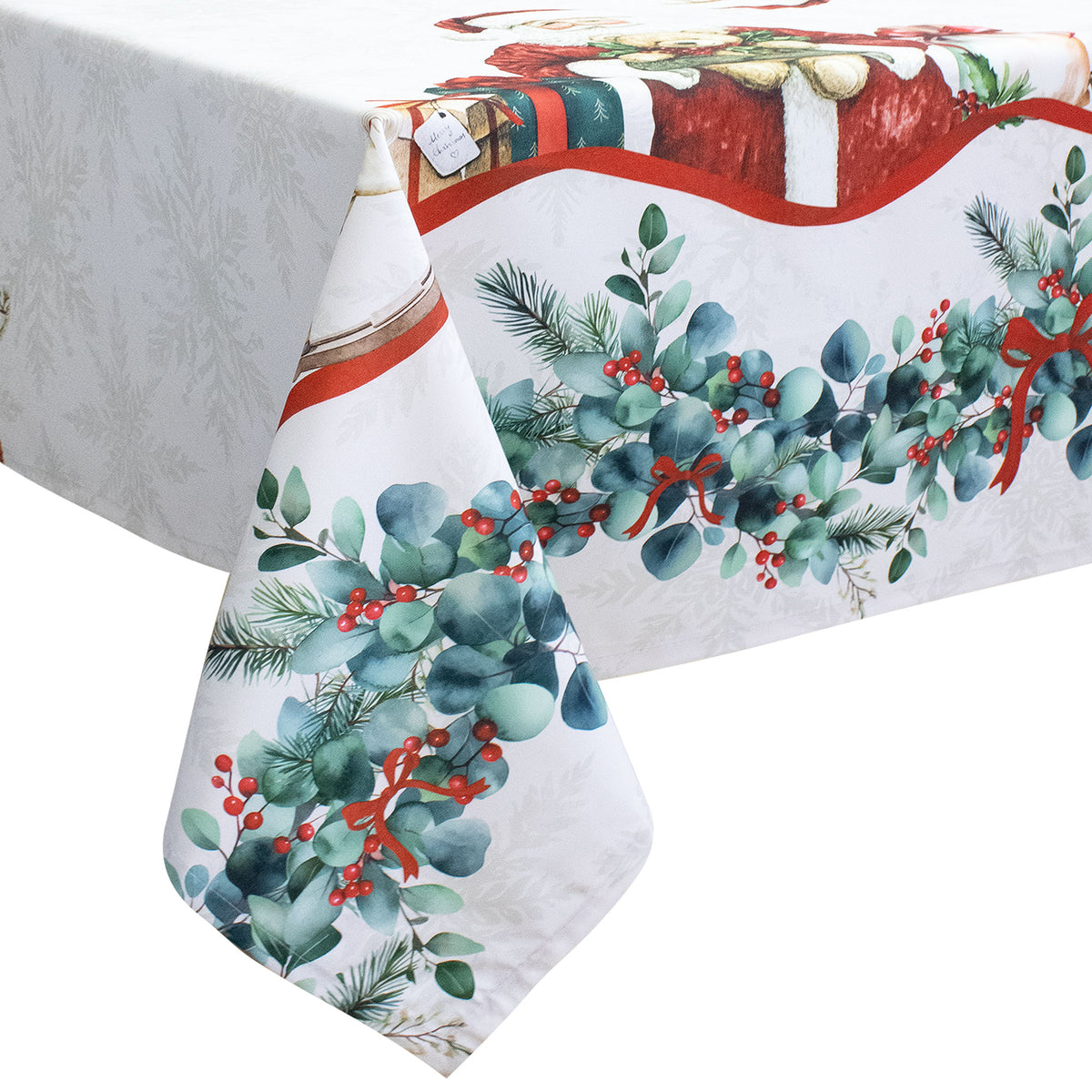 Tovaglia Natalizia antimacchia copritavolo Decoro Natale varie misure 7143