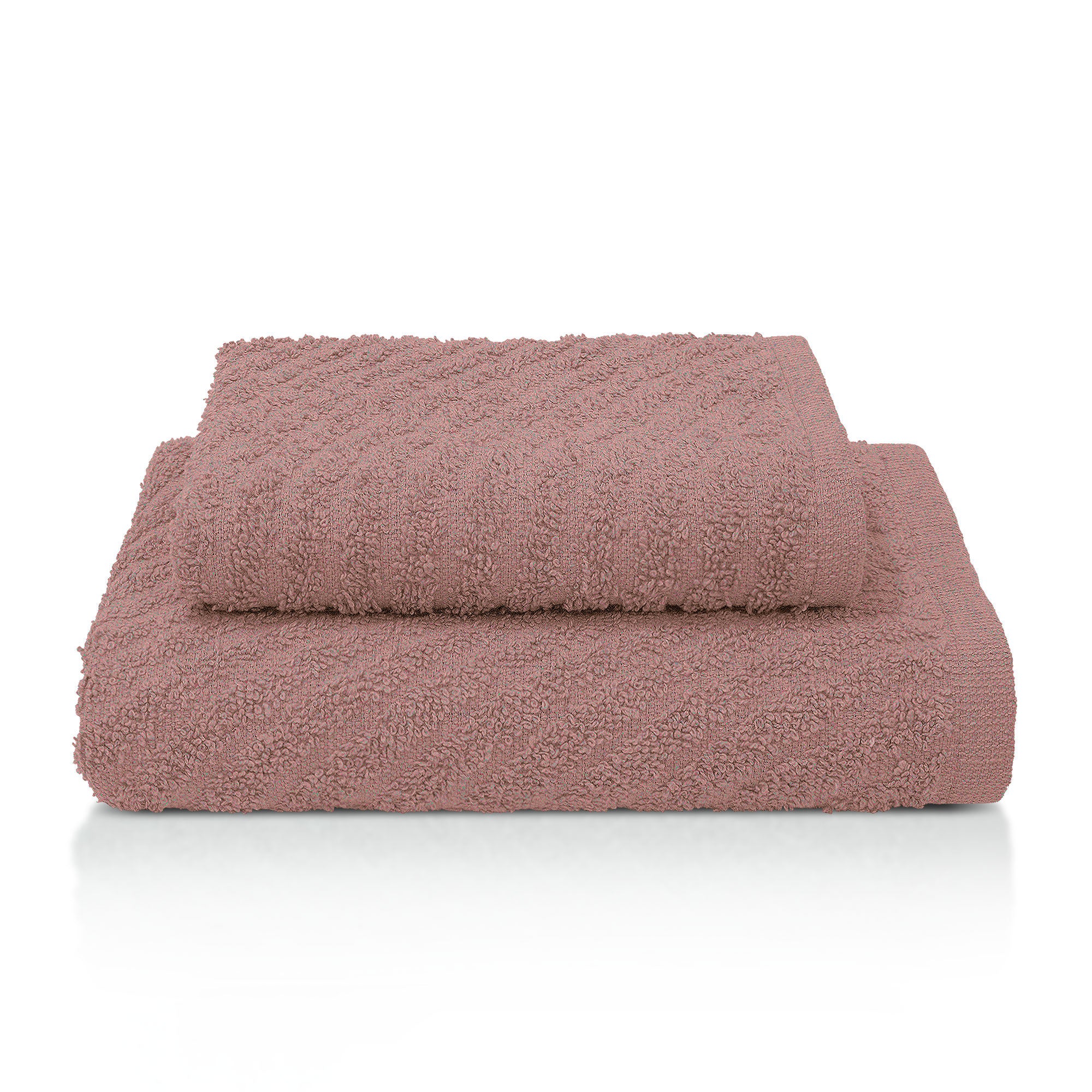 Asciugamani bagno in spugna Jacquard di cotone set 1+1 Viso e Ospite 600gsm 7166