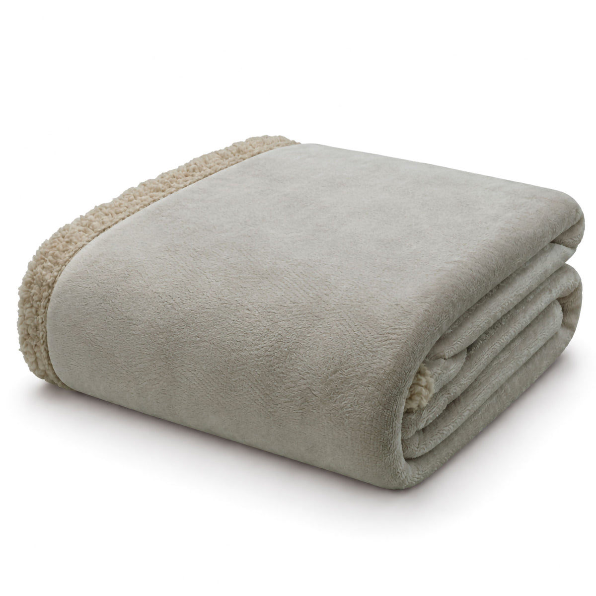 Plaid Flanella con Sherpa Coperta Tinta Unita e Fantasia in varie misure 7180