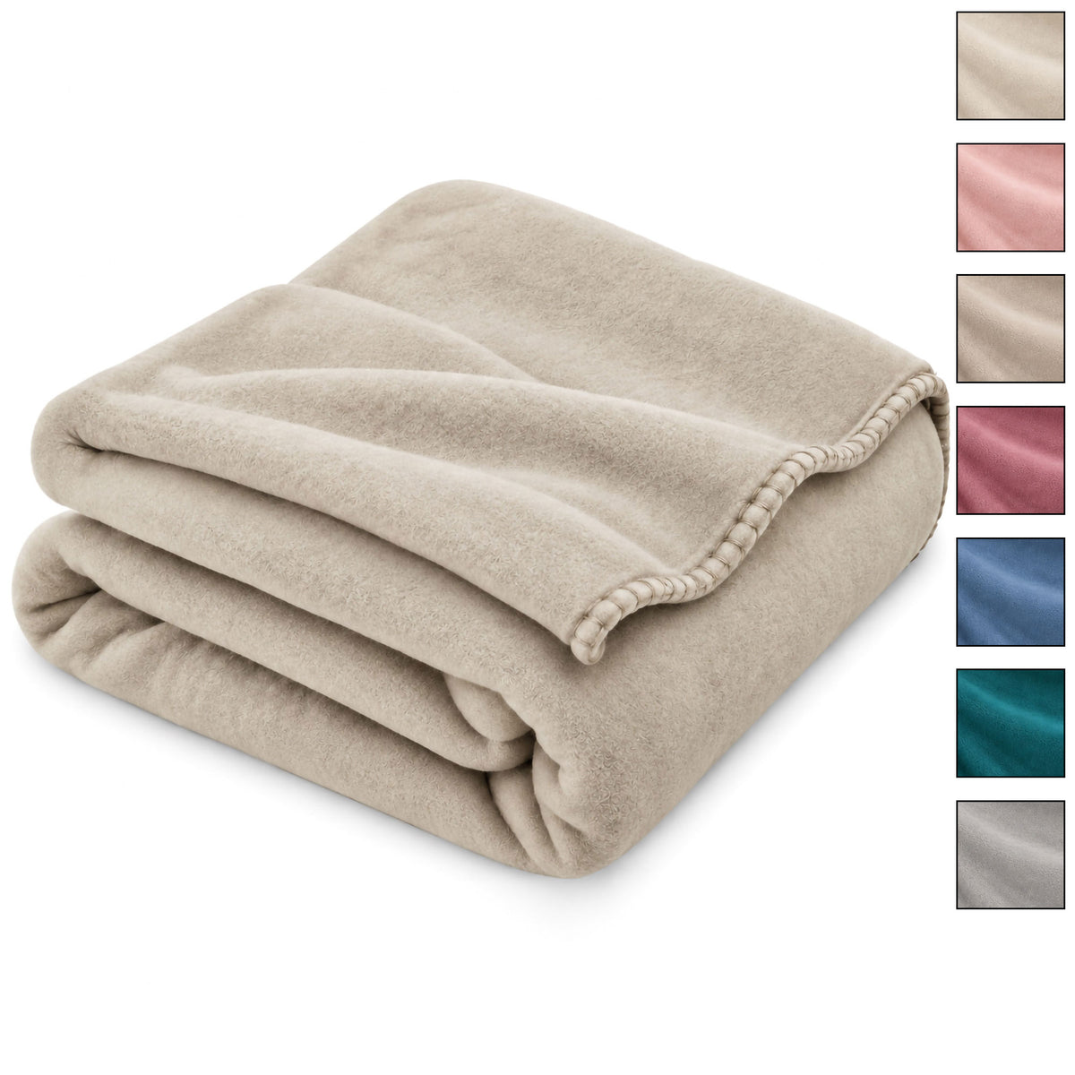 Coperta Plaid in Pile Tinta Unita 250g/m² per divano letto in varie misure 7182