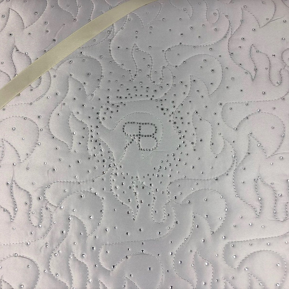 Trapuntino Matrimoniale Primaverile Strass Renato Balestra Letto 2 piazze