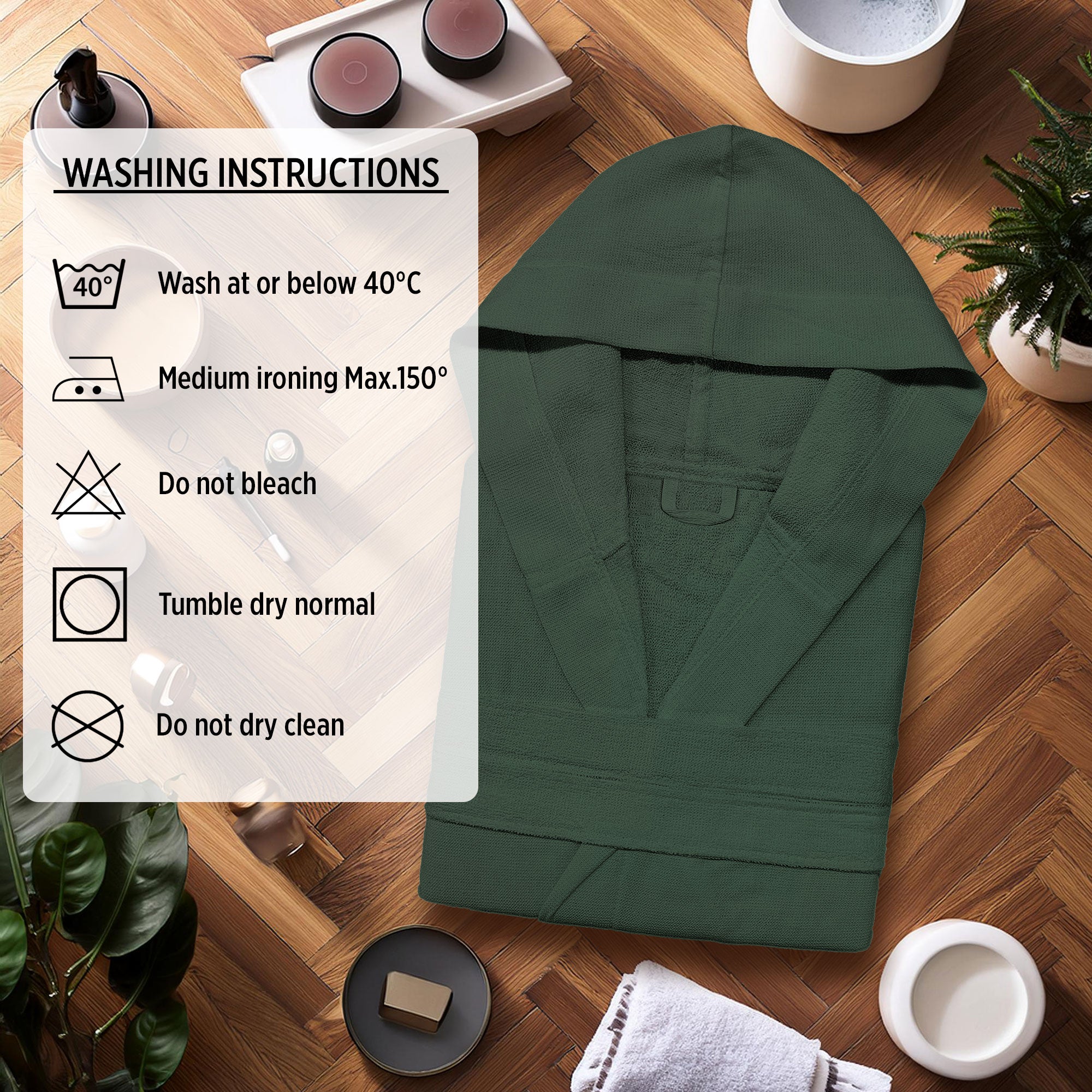 Accappatoio in microspugna uomo donna in Cotone con Cappuccio Bagno Unisex 0064