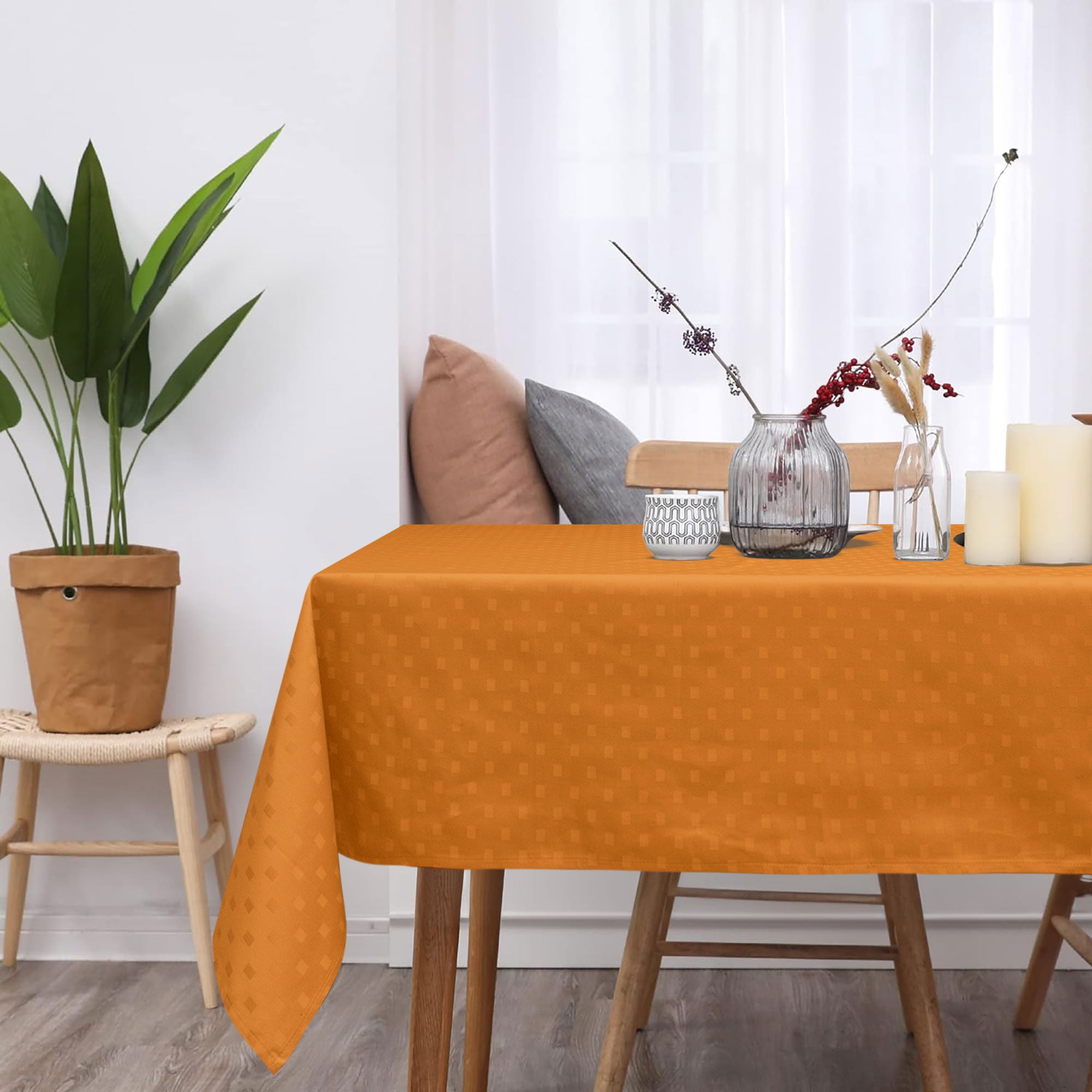 Tovaglia da Tavola 6 Posti tinta unita in Cotone Damina 0699