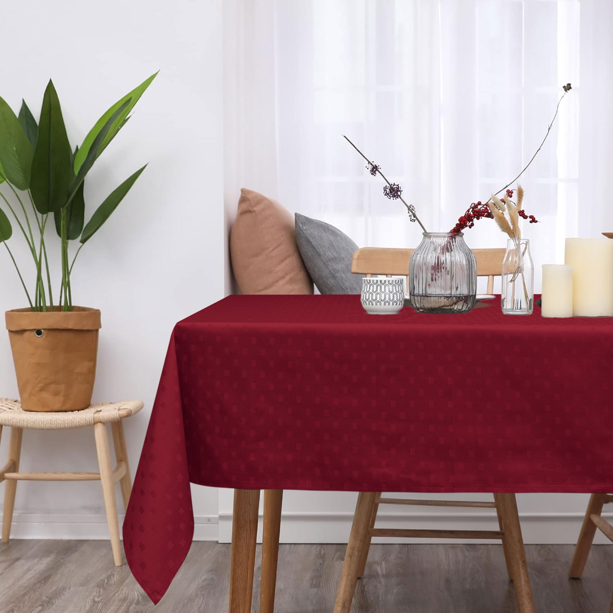 Tovaglia da Tavola 24 Posti tinta unita in Cotone Damina 3059