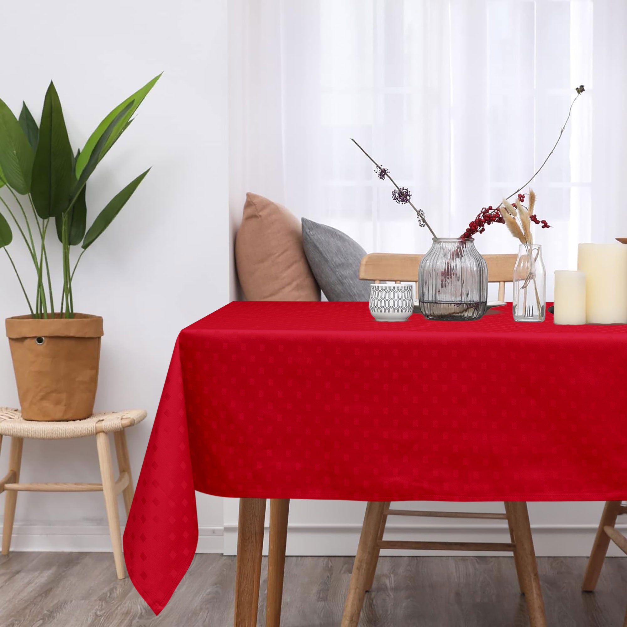 Tovaglia da Tavola 6 Posti tinta unita in Cotone Damina 0699