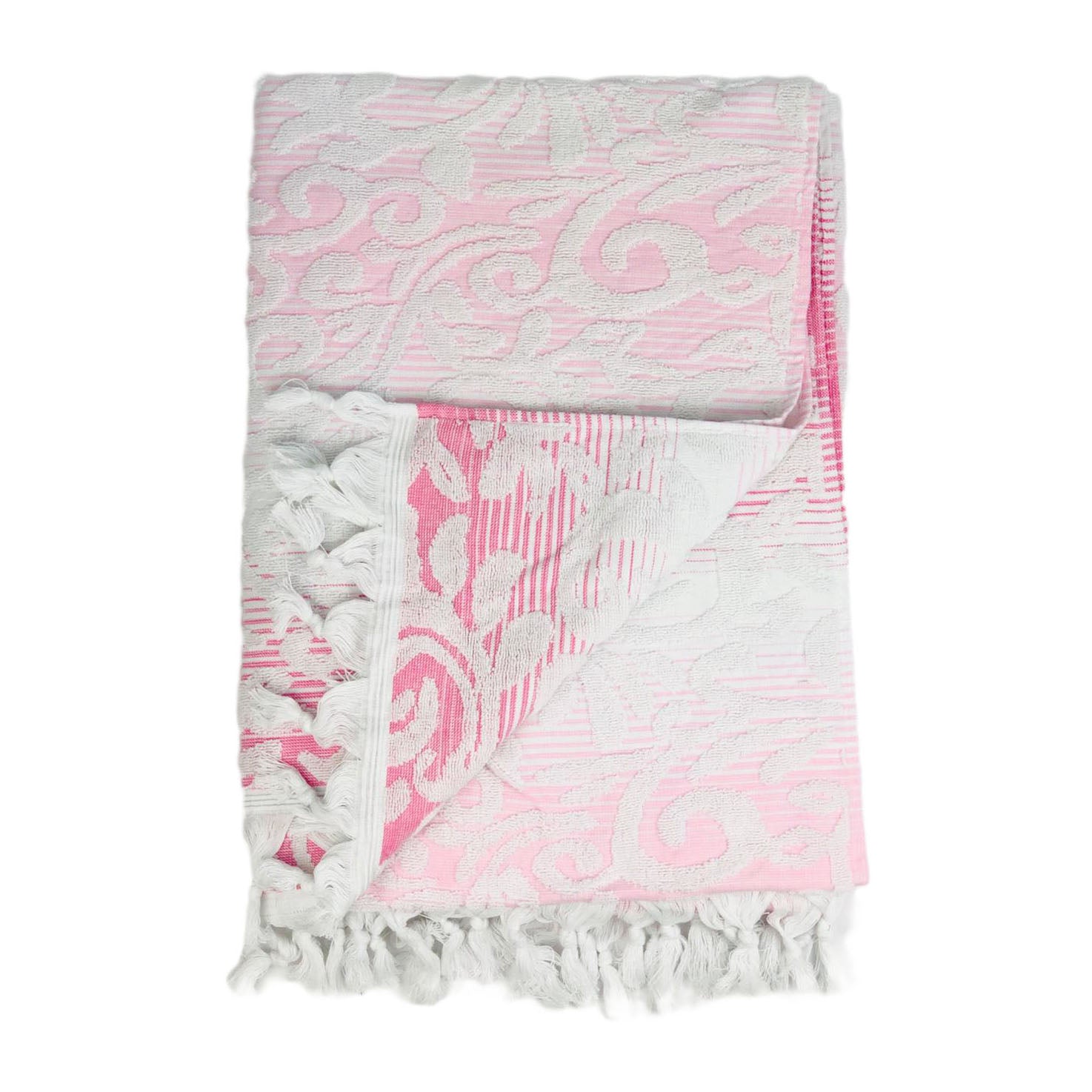 Telo Mare Coprilettino in jacquard Fouta per sdraio lettino Preziosa Home 0942