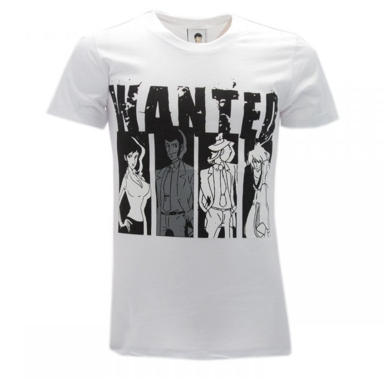 T-Shirt ufficiale Lupin 3 maglia stampa Wanted originale uomo ragazzo 0975