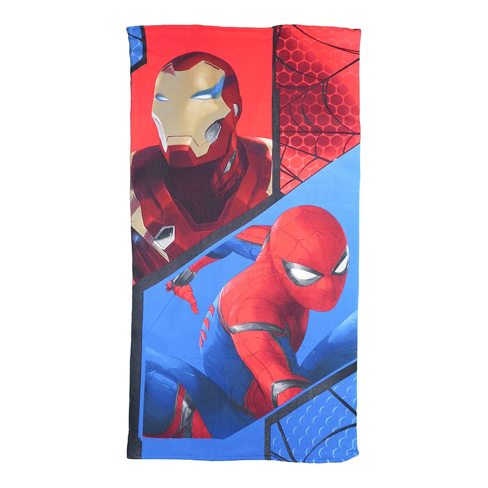 Telo mare spugna Marvel Spiderman e Ironman piscina regalo bambino cartoons 1008