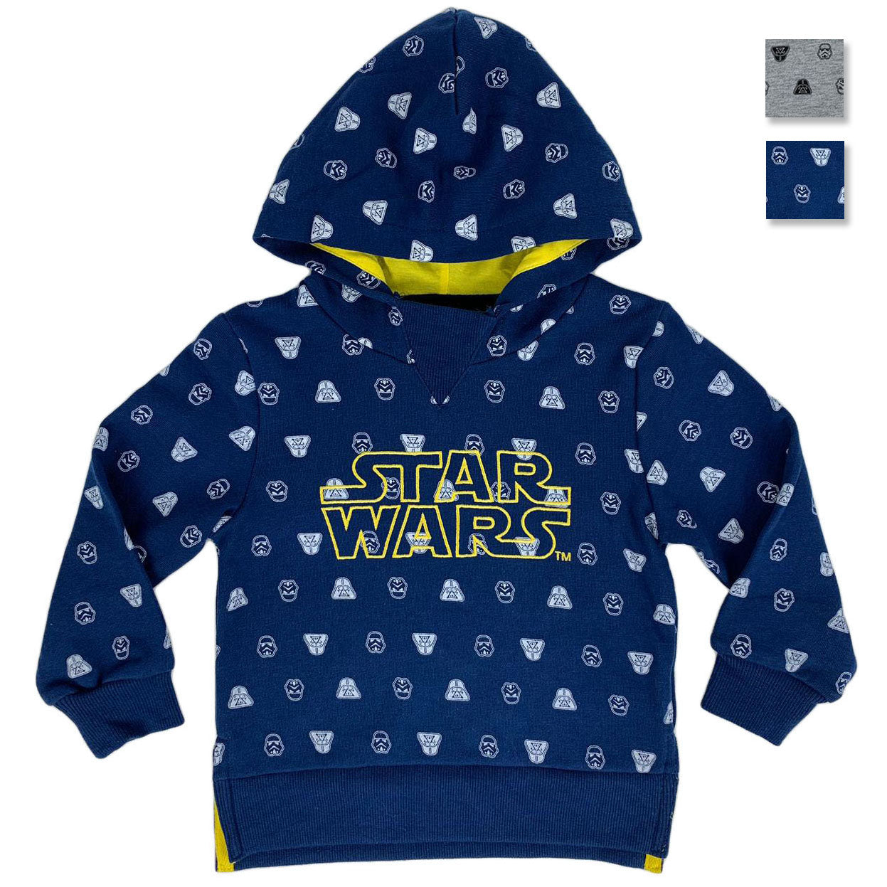 Felpa ufficiale Disney con cappuccio stampa Star Wars bambino originale 1260