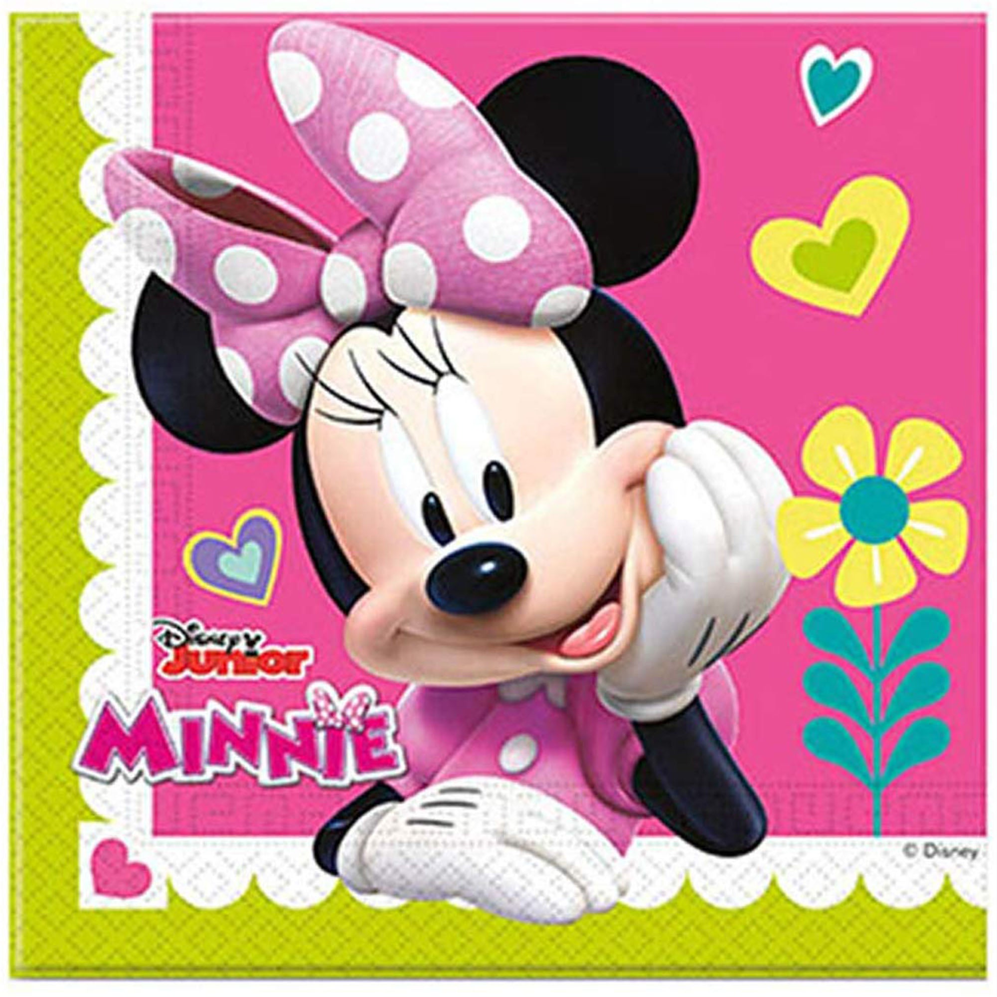 Tovaglioli di carta ufficiale Disney Minnie per feste compleanno 40 pz 1412