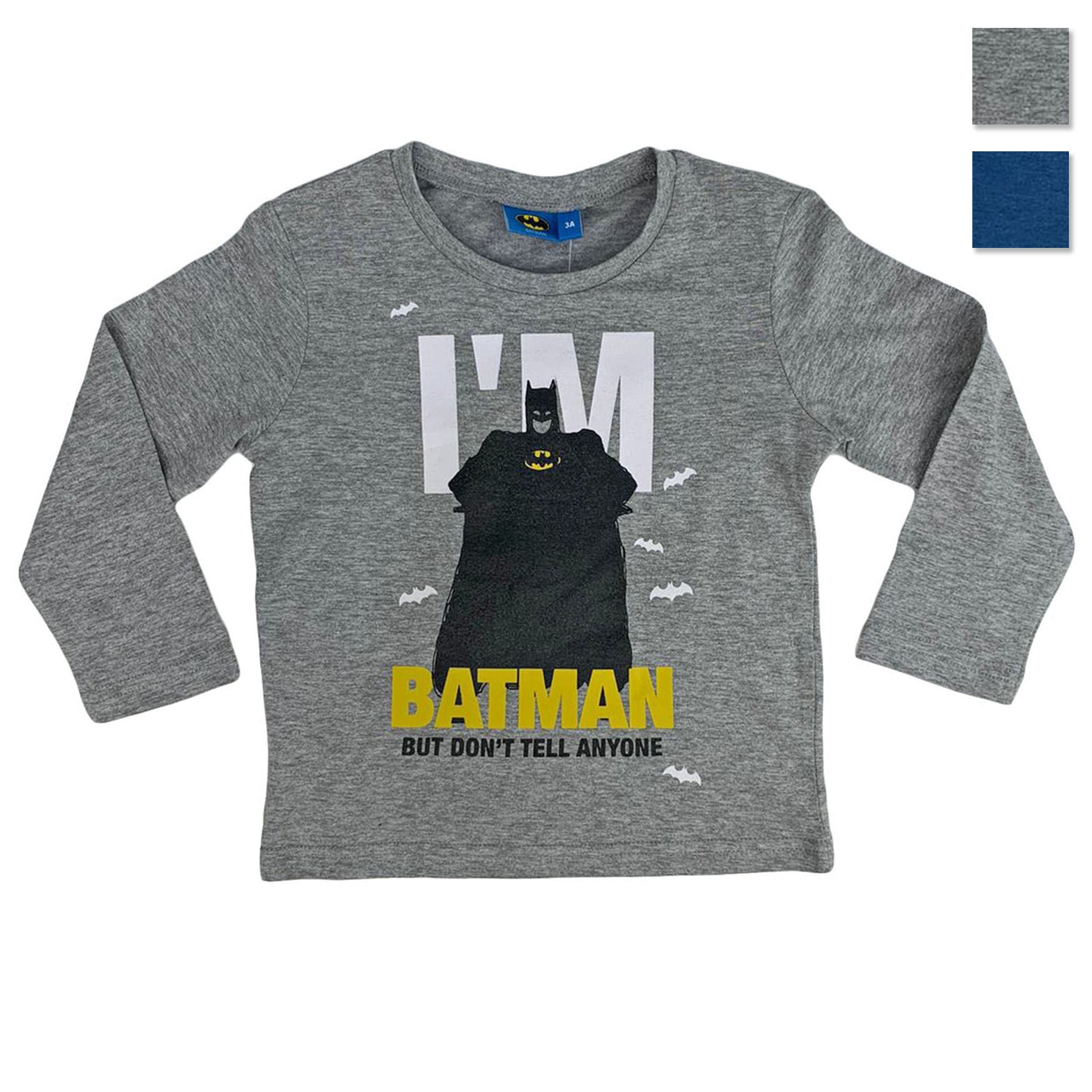 Maglia stampata ufficiale DC Comics logo Batman maglietta bambino 1428